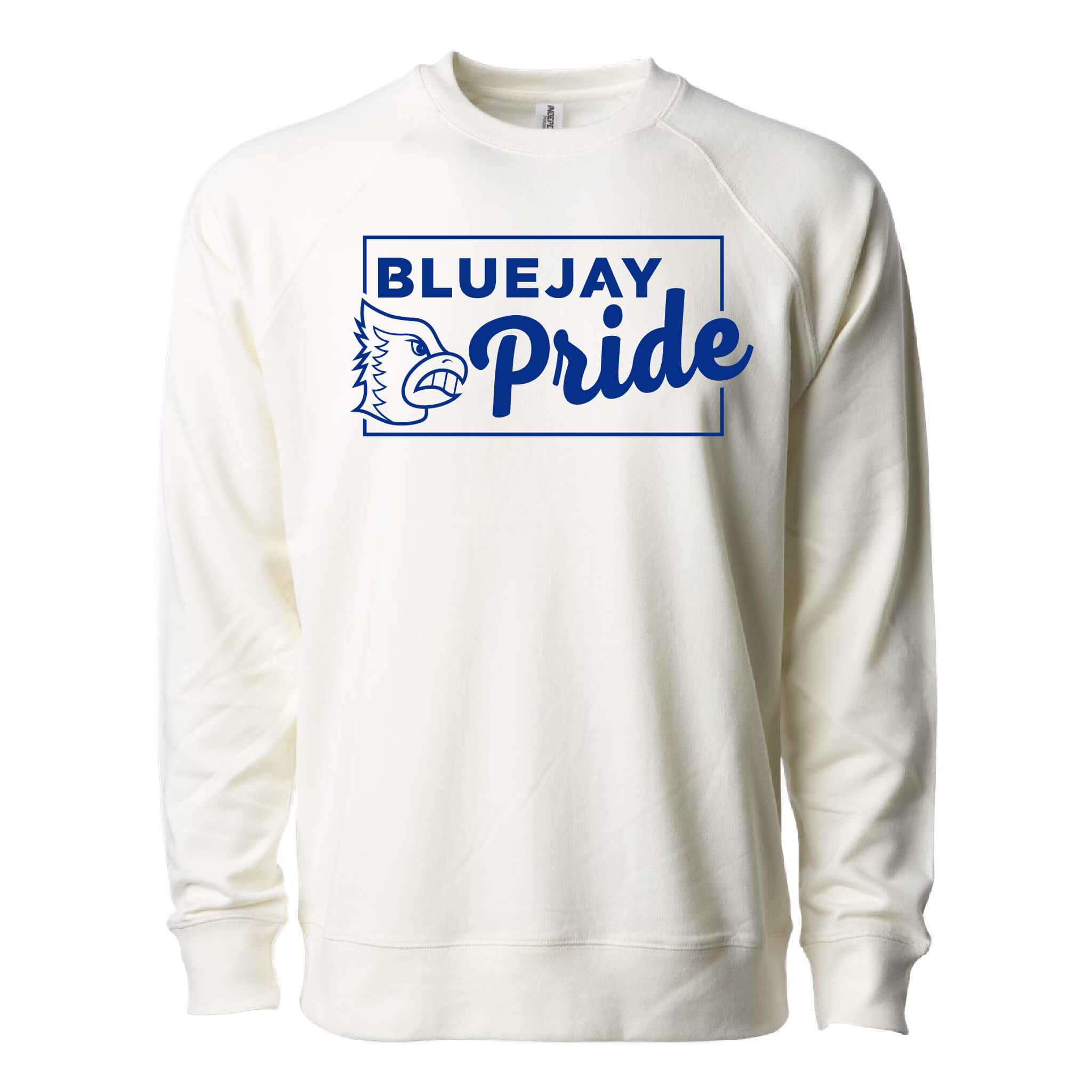 Bluejay Pride - Lightweight Loopback Terry Crewneck Sweatshirt - Adult