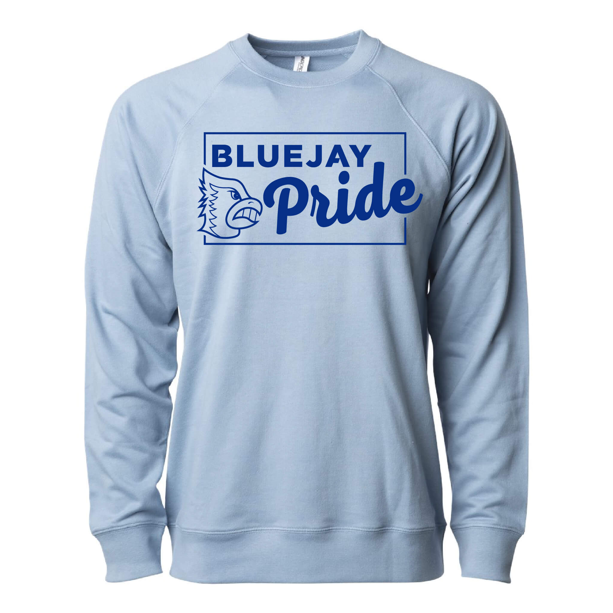 Bluejay Pride - Lightweight Loopback Terry Crewneck Sweatshirt - Adult
