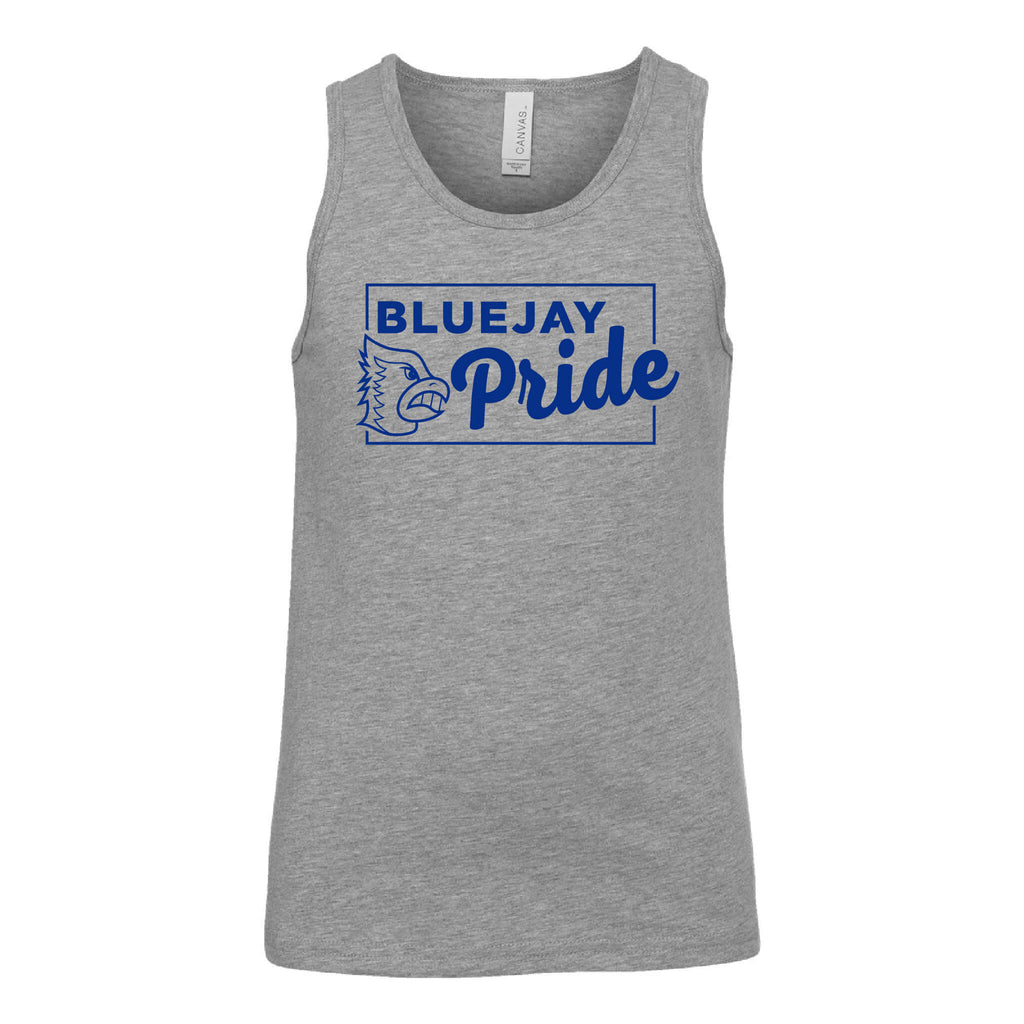 Bluejay Pride - Heather CVC Tank - Youth