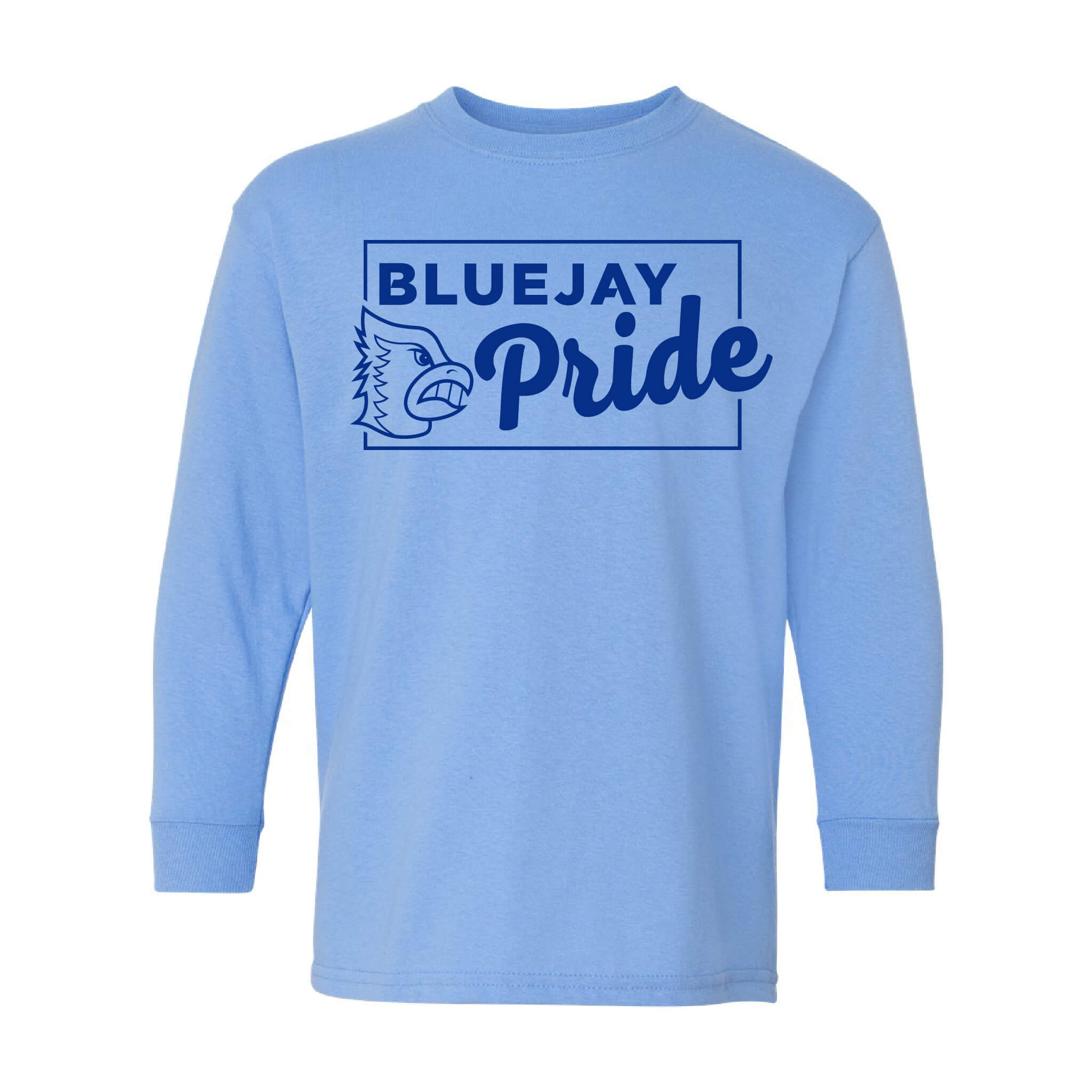 Bluejay Pride - Heavy Cotton Long Sleeve T-Shirt - Youth