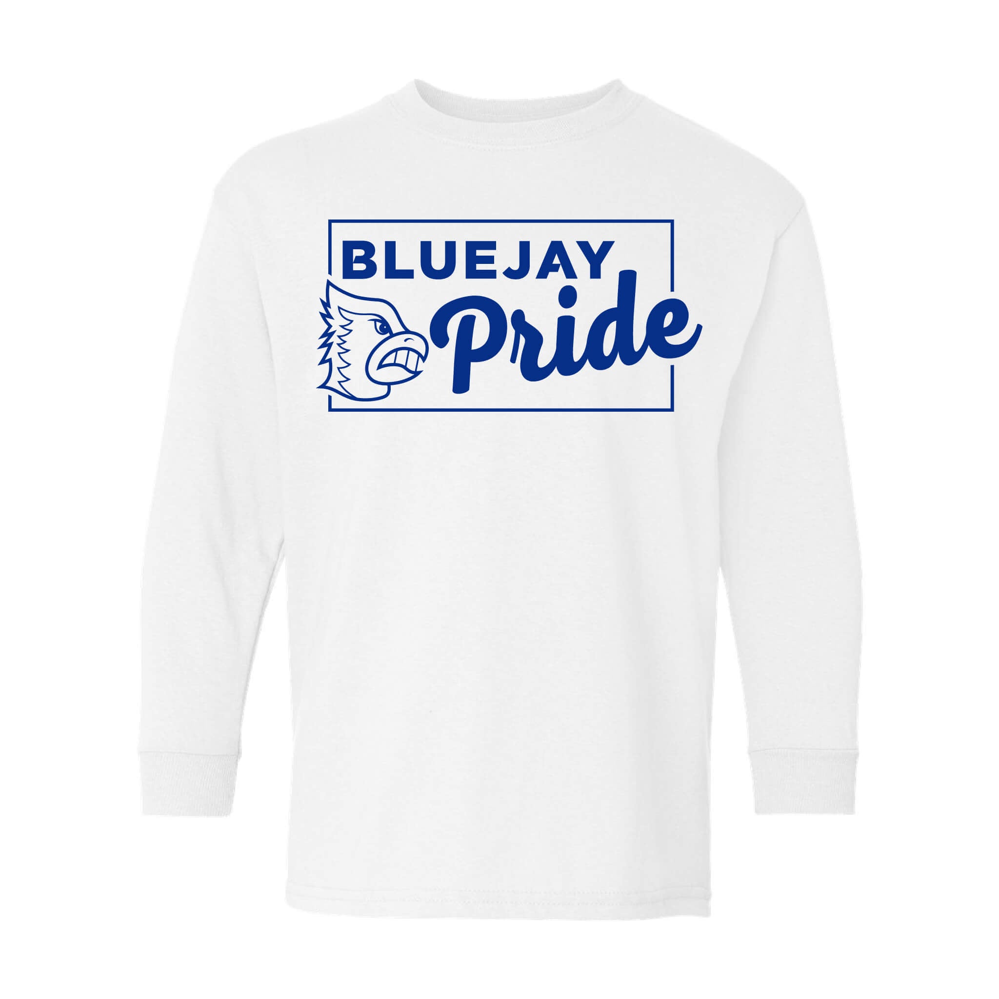 Bluejay Pride - Heavy Cotton Long Sleeve T-Shirt - Youth