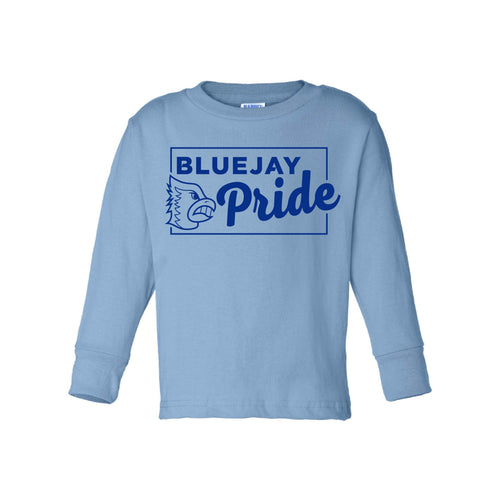 Bluejay Pride - Cotton Jersey Long Sleeve Tee - Toddler