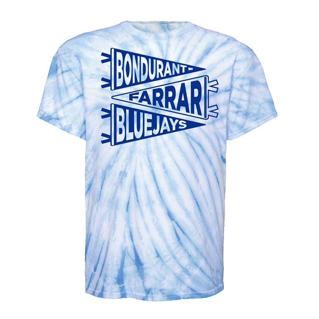 Bondurant Pennant - Tie Dye Cyclone Tee - Adult