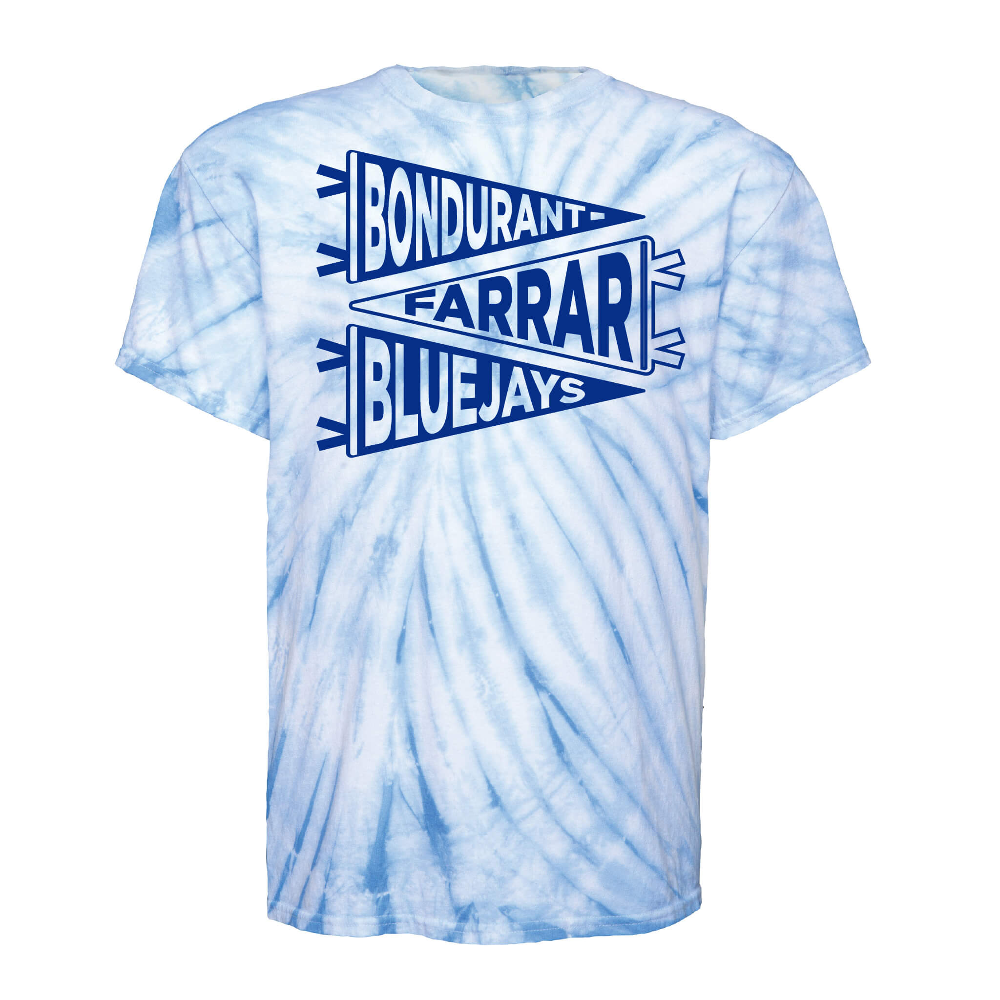 Bondurant Pennant - Tie Dye Cyclone Tee - Adult