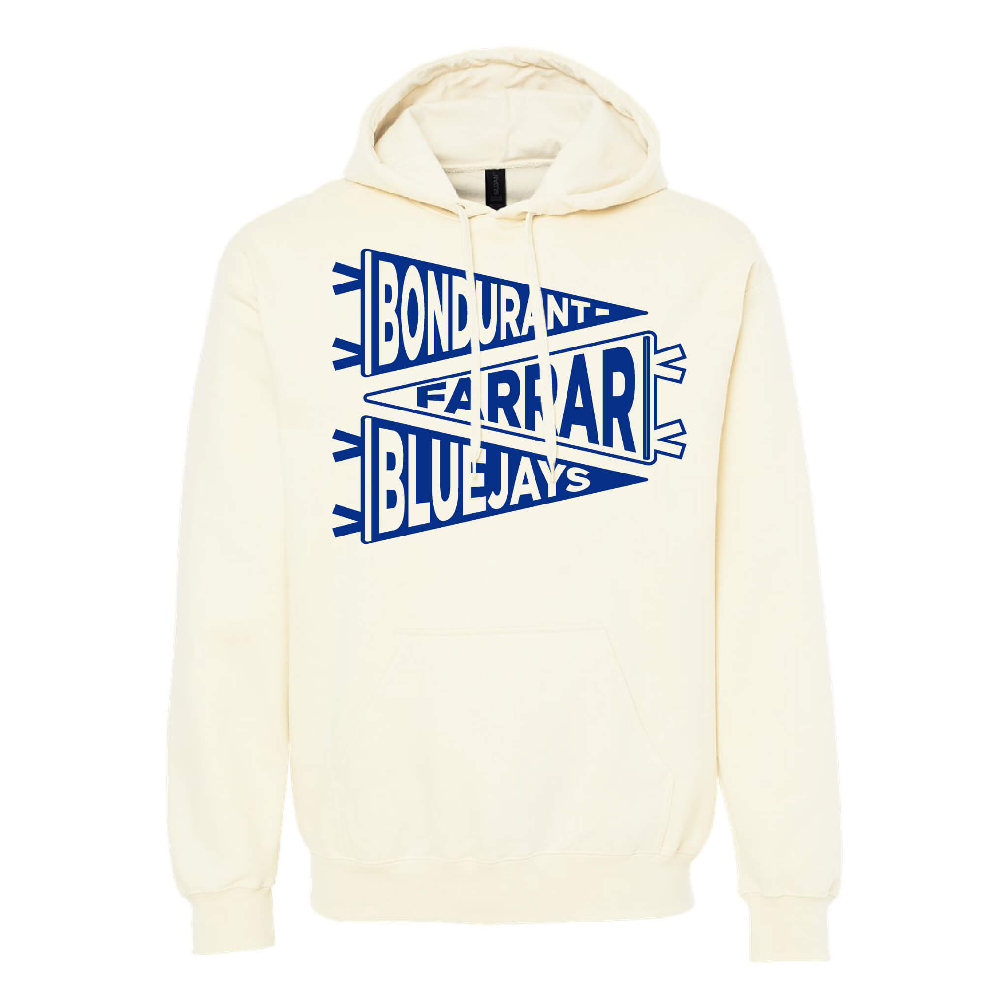 Bondurant Pennant - Softstyle Midweight Hooded Sweatshirt - Adult