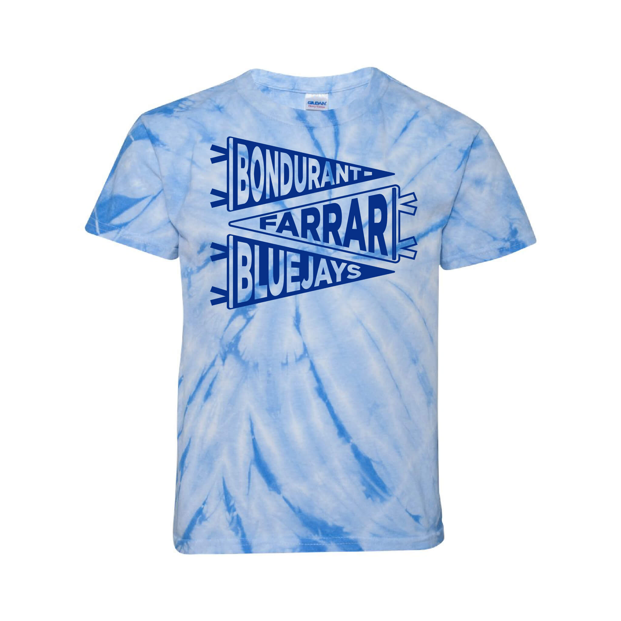 Bondurant Pennant - Tie Dye Cyclone Tee - Youth
