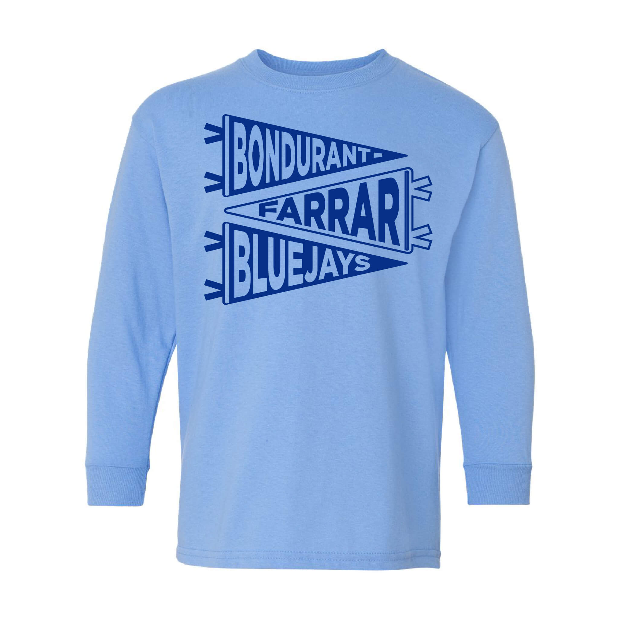 Bondurant Pennant - Heavy Cotton Long Sleeve T-Shirt - Youth