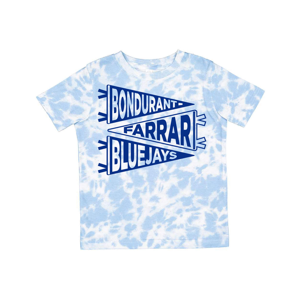 Bondurant Pennant - Tie Dye Fine Jersey Tee - Toddler