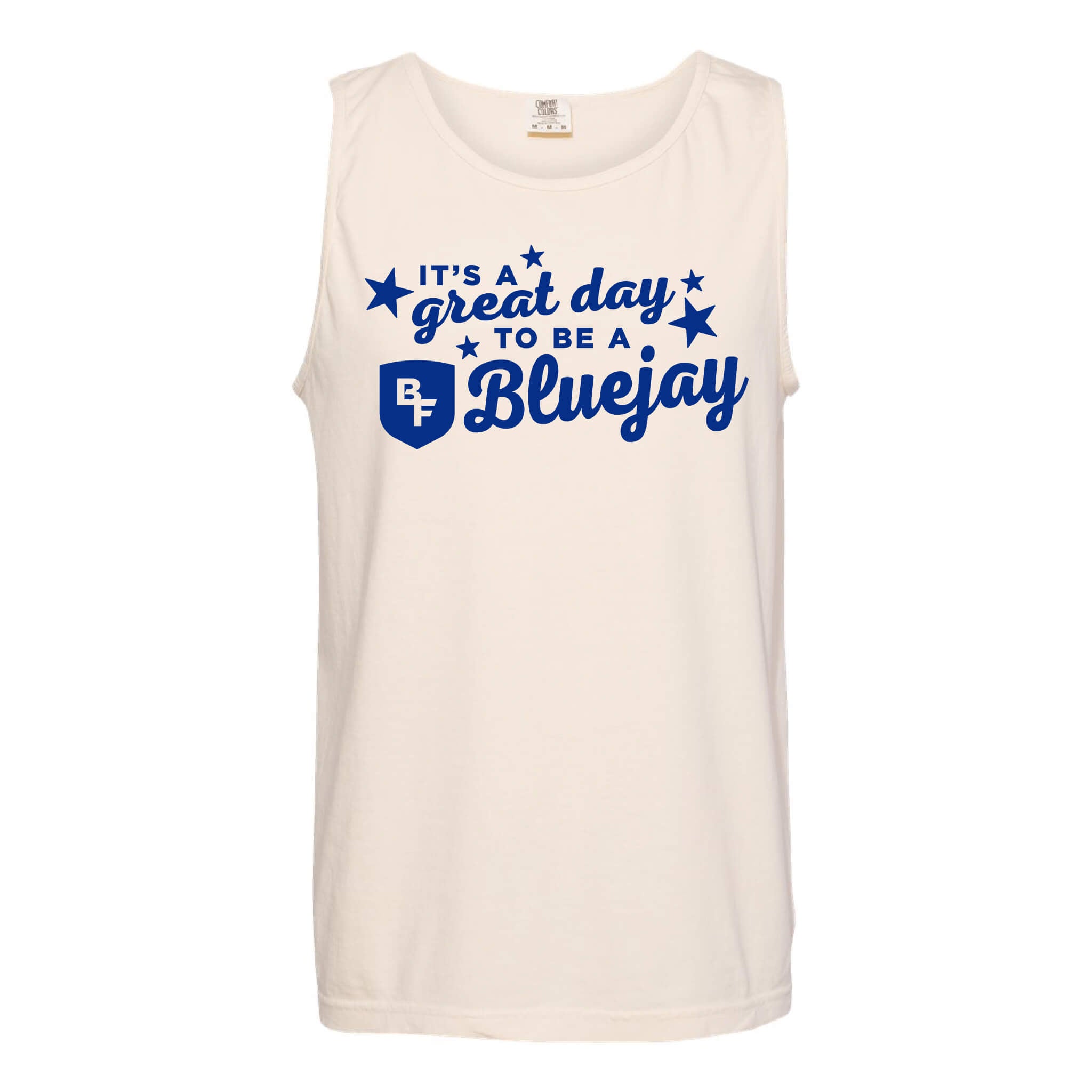 It's A Great Day To Be A Bluejay - Garment-Dyed Heavyweight Tank Top - Adult