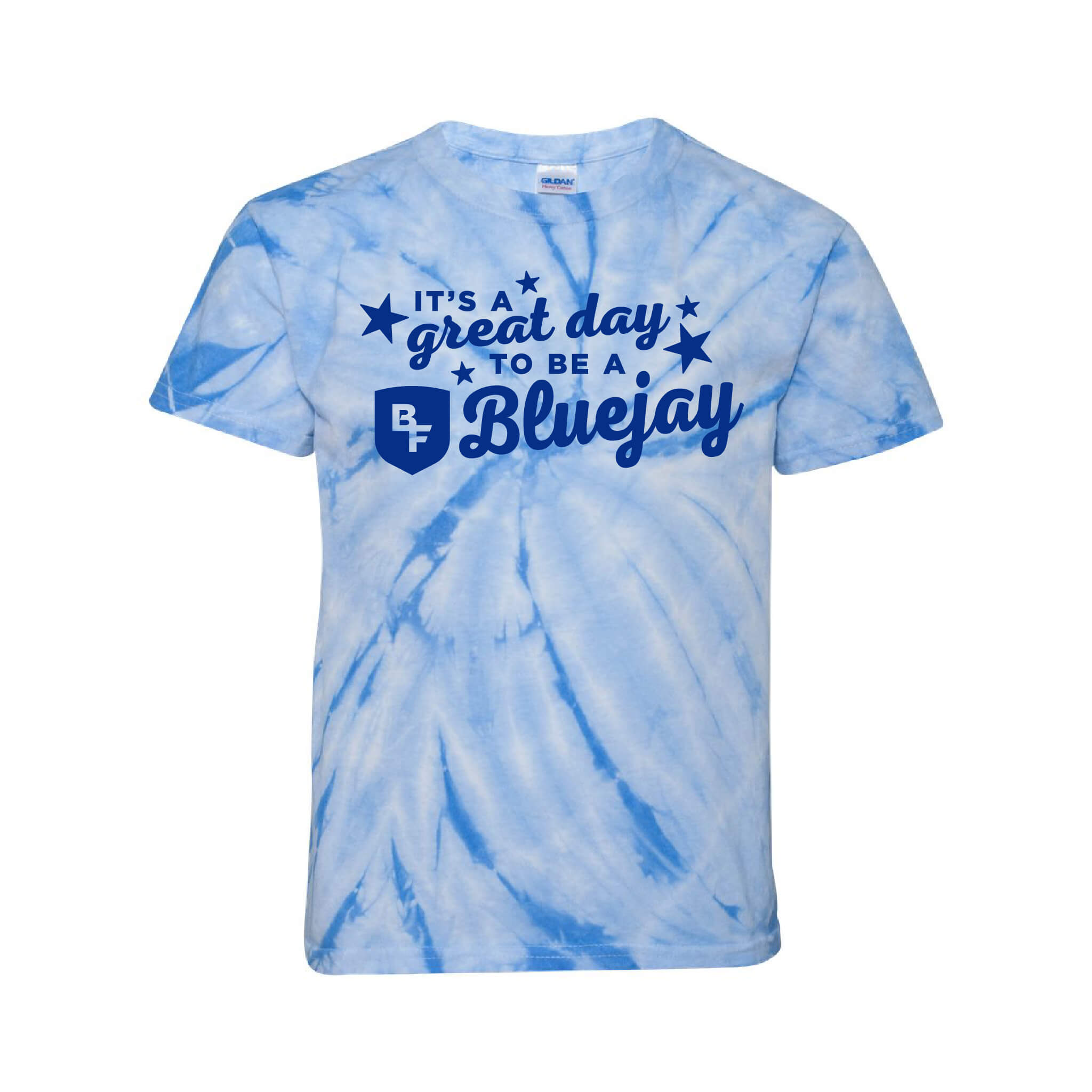 It's A Great Day To Be A Bluejay - Tie Dye Cyclone Tee - Youth
