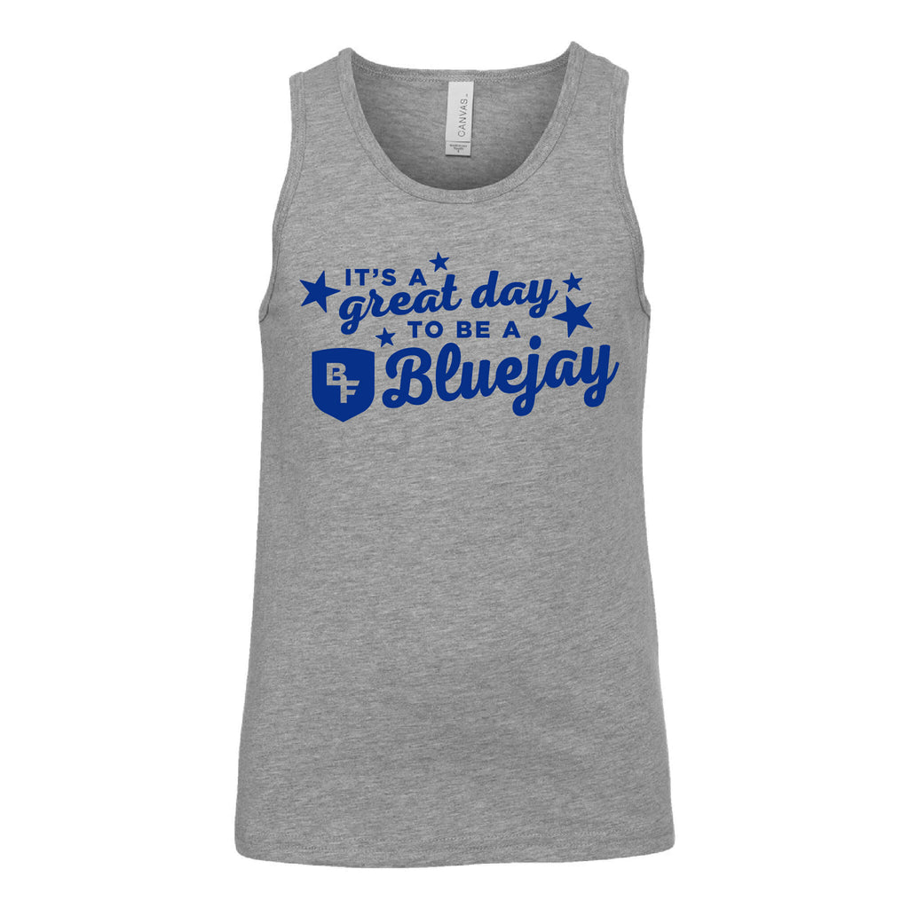 It's A Great Day To Be A Bluejay - Heather CVC Tank - Youth