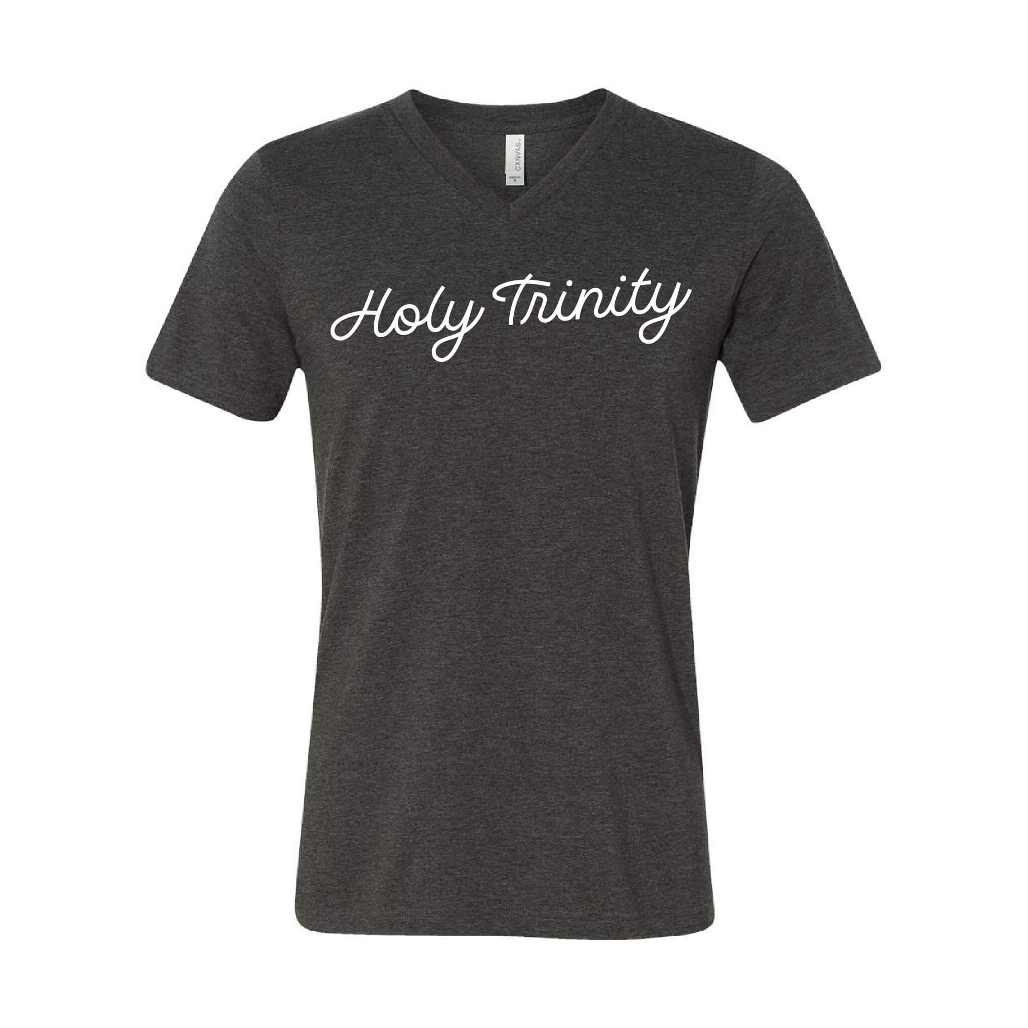 Holy Trinity Script CVC Jersey V-Neck Tee - Adult
