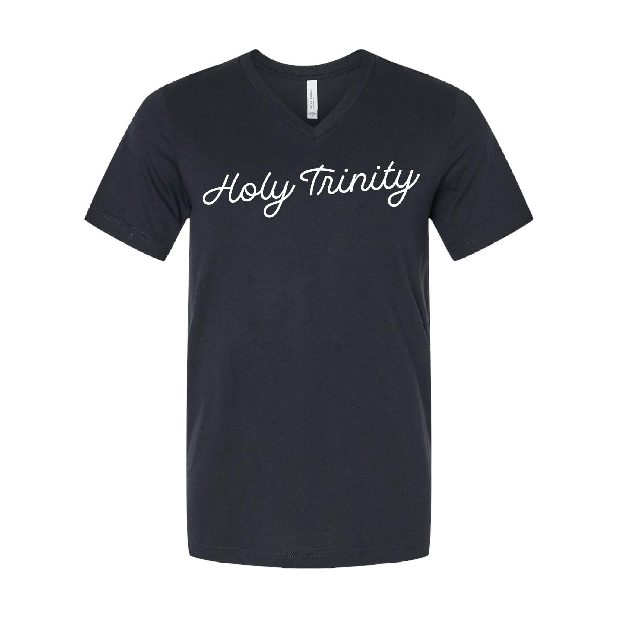 Holy Trinity Script CVC Jersey V-Neck Tee - Adult
