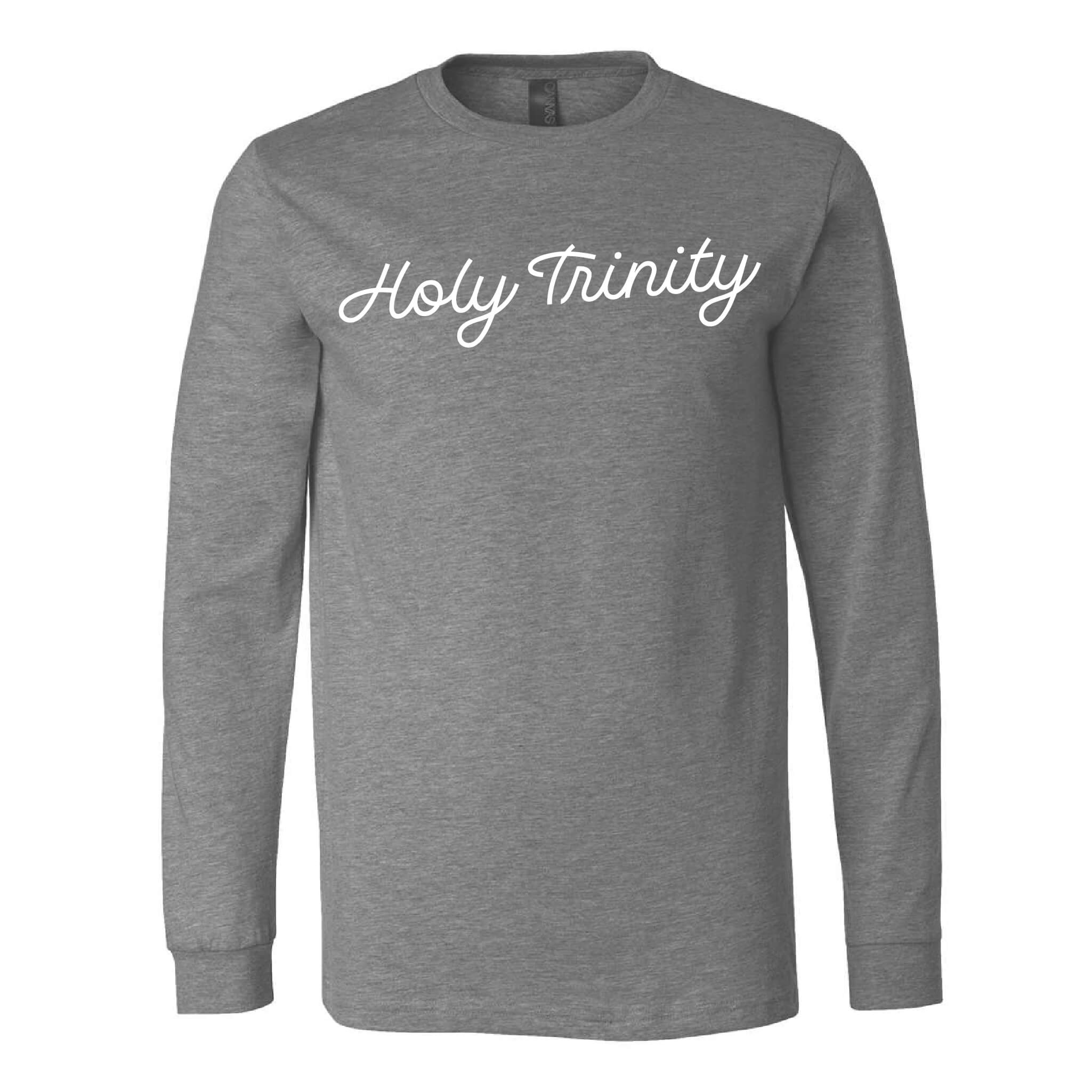 Holy Trinity Script CVC Long Sleeve Tee - Adult