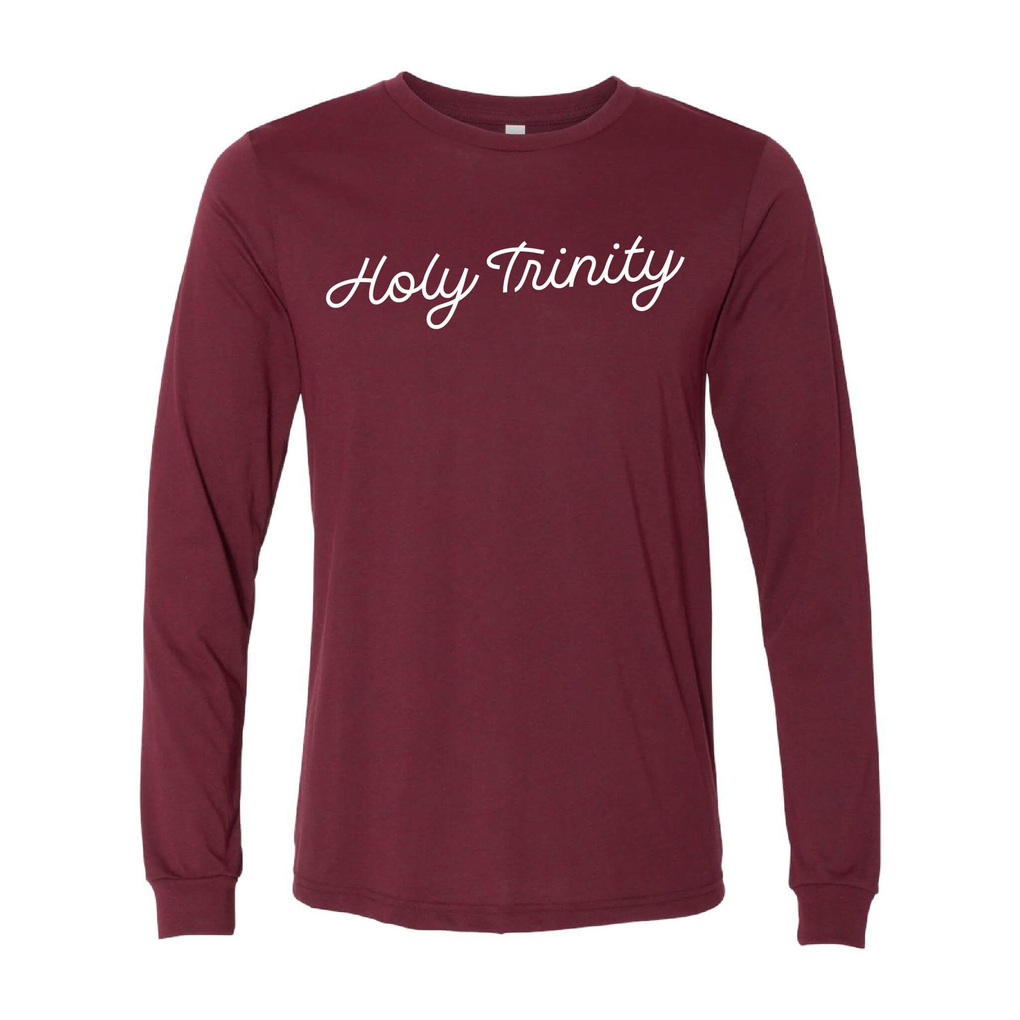 Holy Trinity Script CVC Long Sleeve Tee - Adult