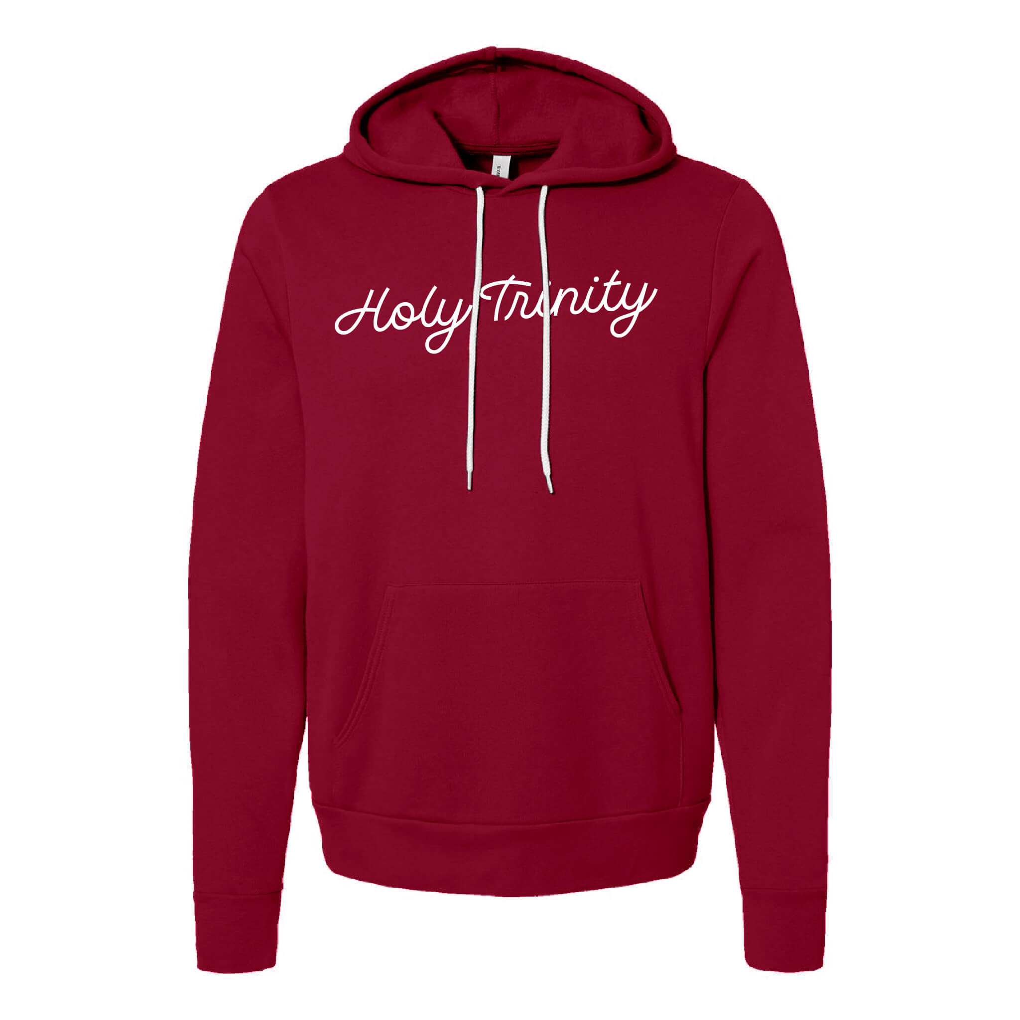 Holy Trinity Script Sponge Fleece Raglan Hoodie Sweatshirt - Adult