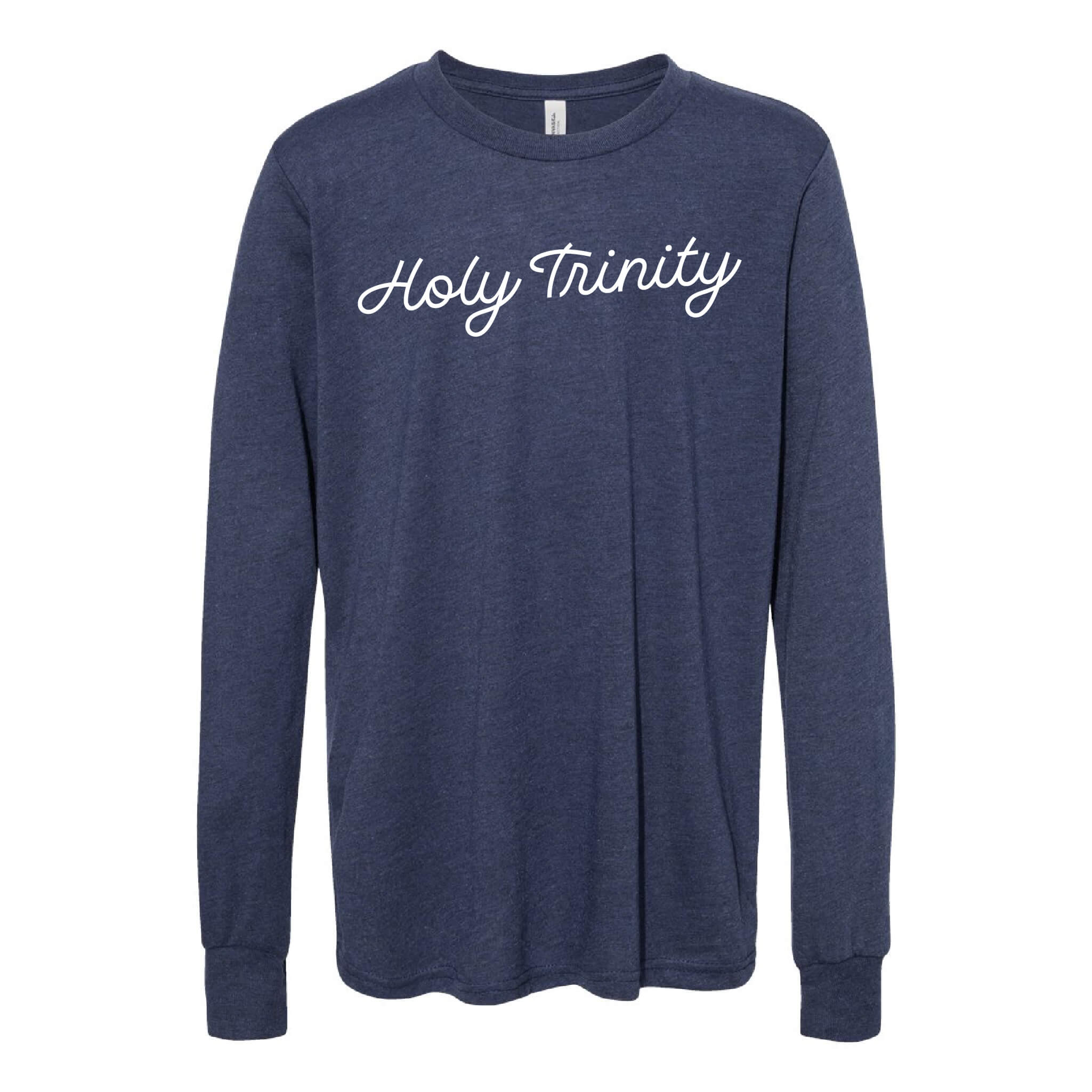 Holy Trinity Script CVC Long Sleeve Tee - Youth