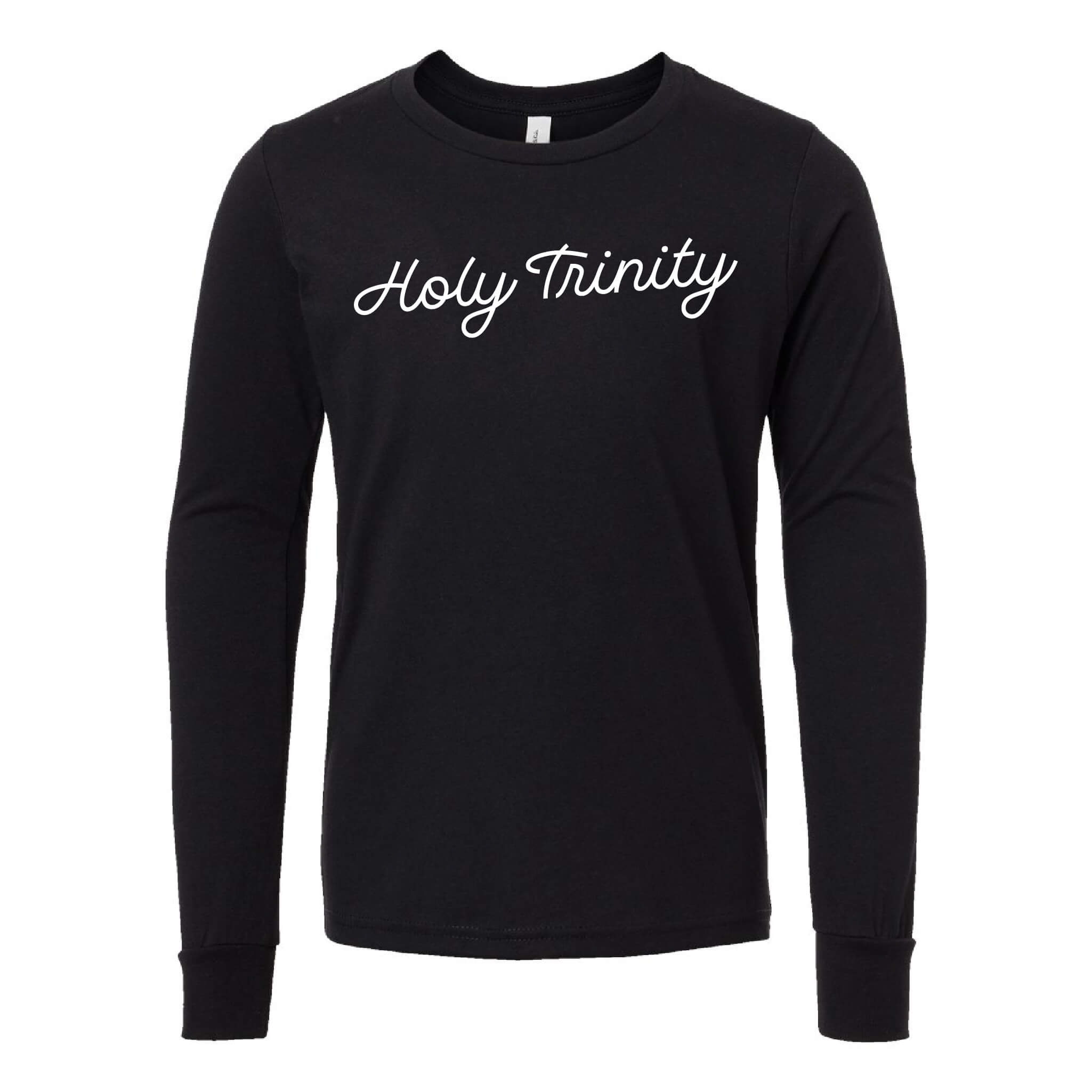 Holy Trinity Script CVC Long Sleeve Tee - Youth