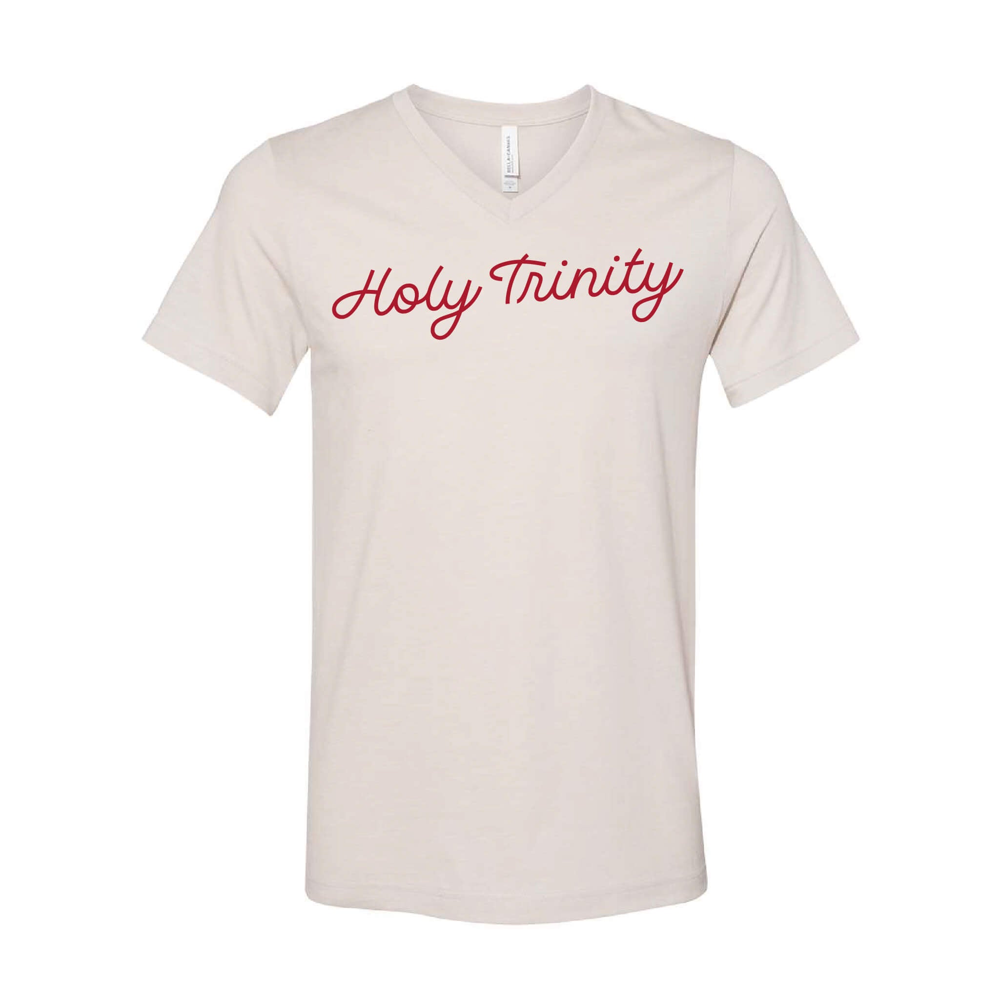 Holy Trinity Script CVC Jersey V-Neck Tee - Adult