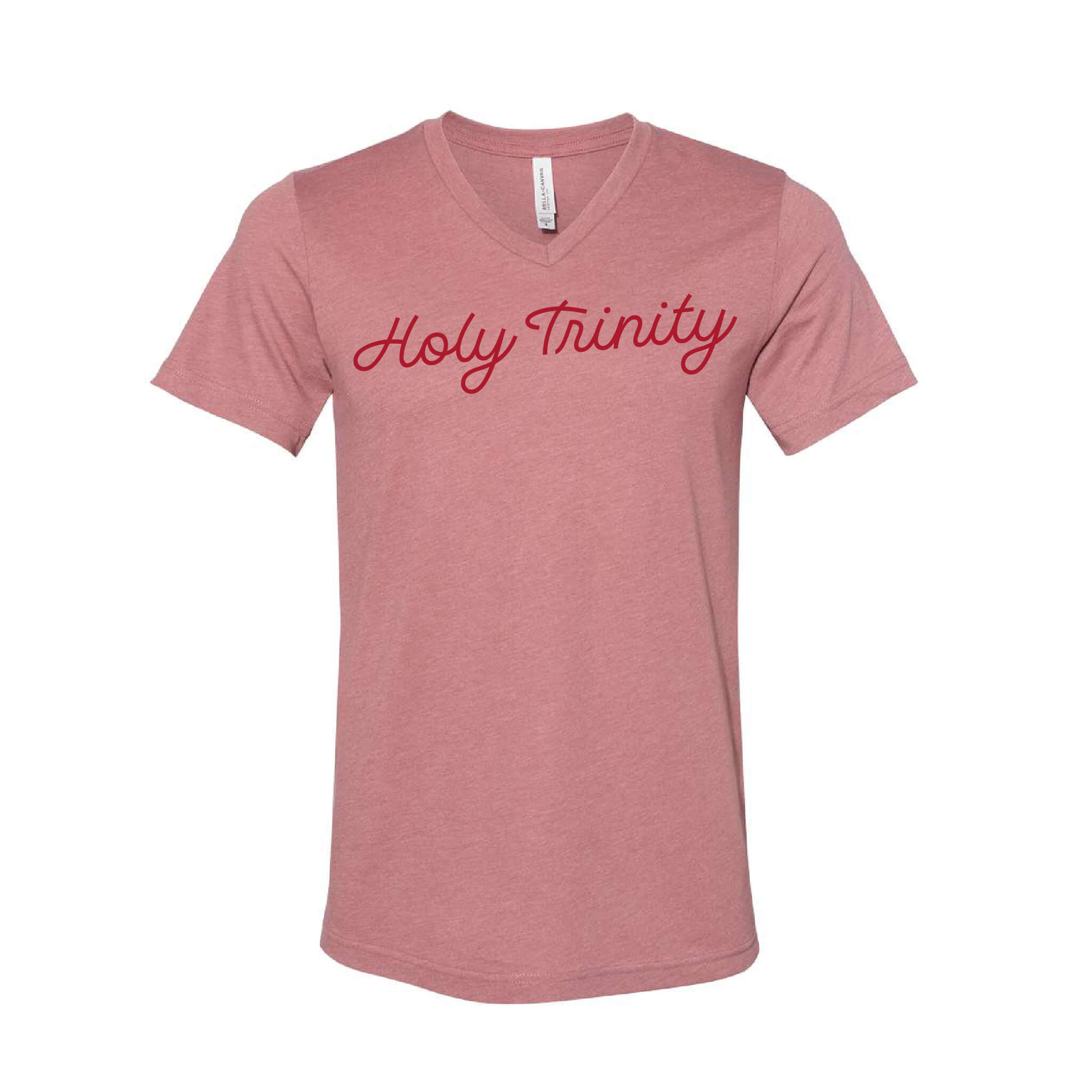Holy Trinity Script CVC Jersey V-Neck Tee - Adult