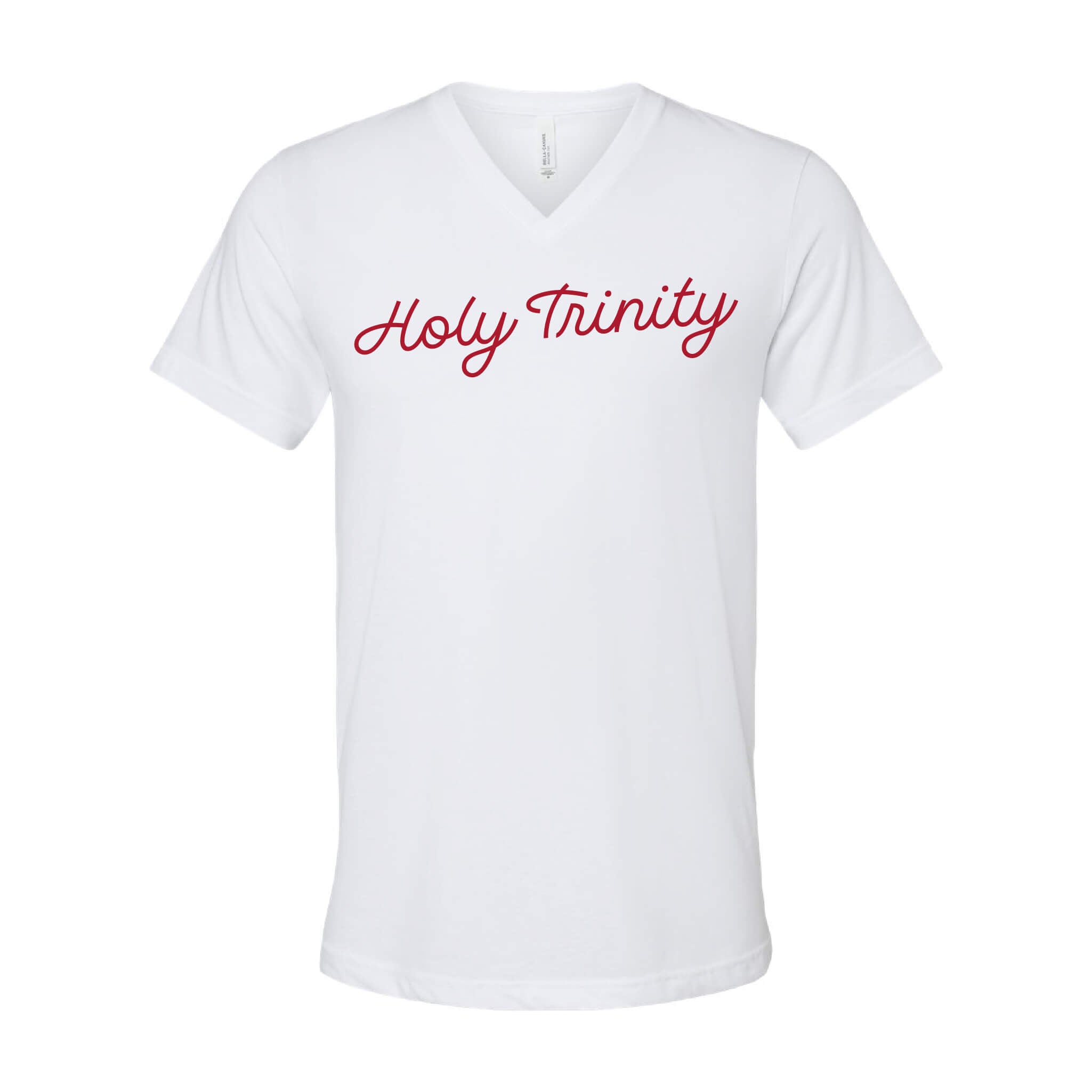 Holy Trinity Script CVC Jersey V-Neck Tee - Adult