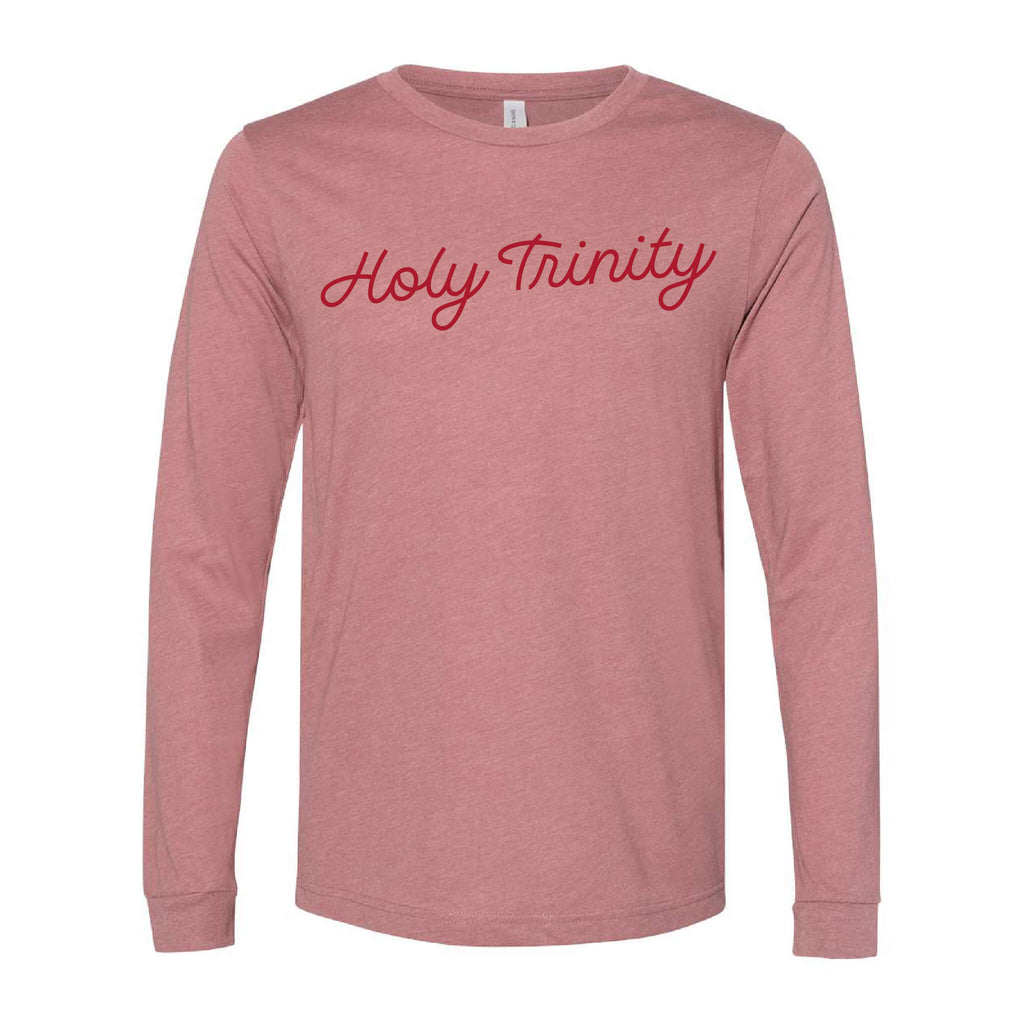 Holy Trinity Script CVC Long Sleeve Tee - Adult