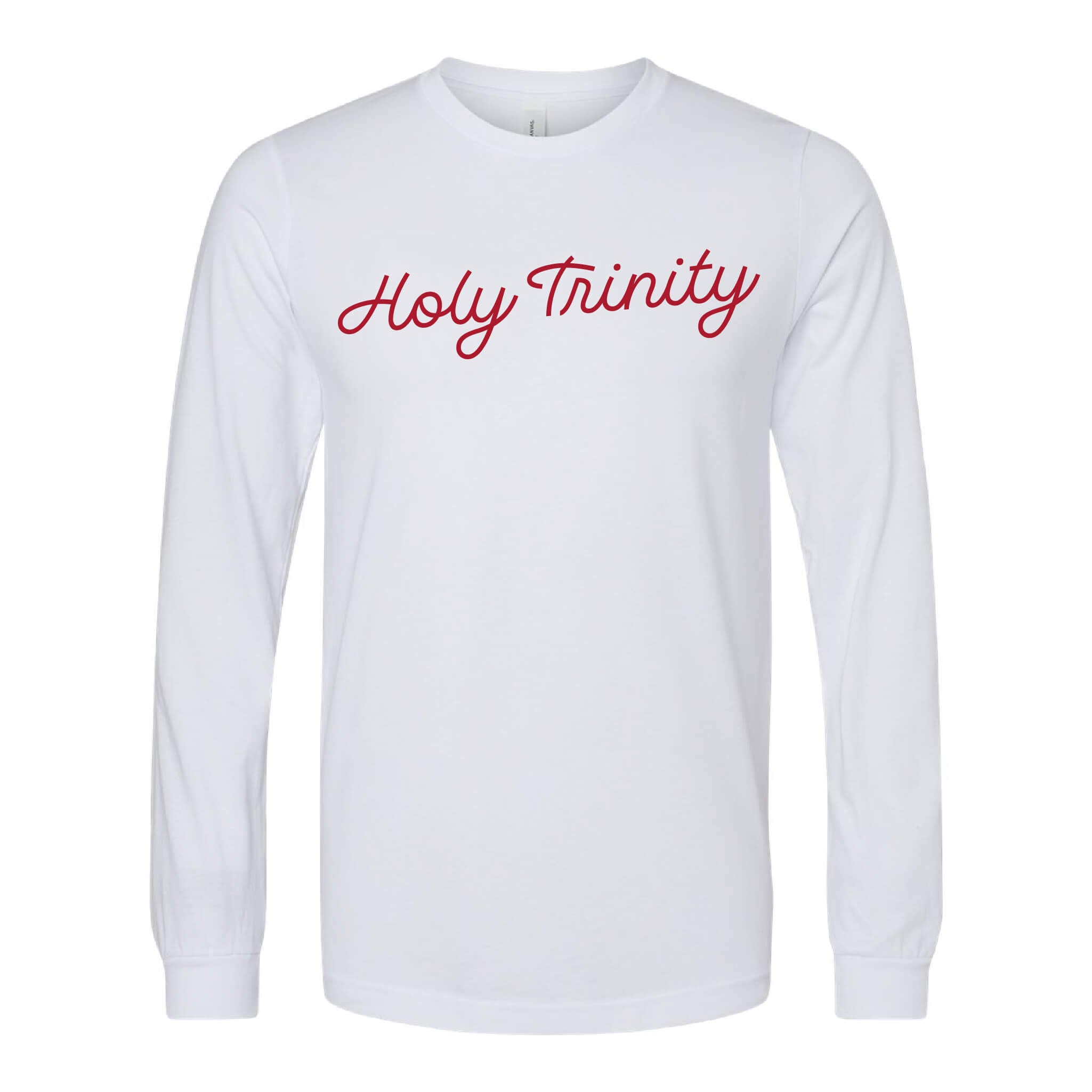 Holy Trinity Script CVC Long Sleeve Tee - Adult
