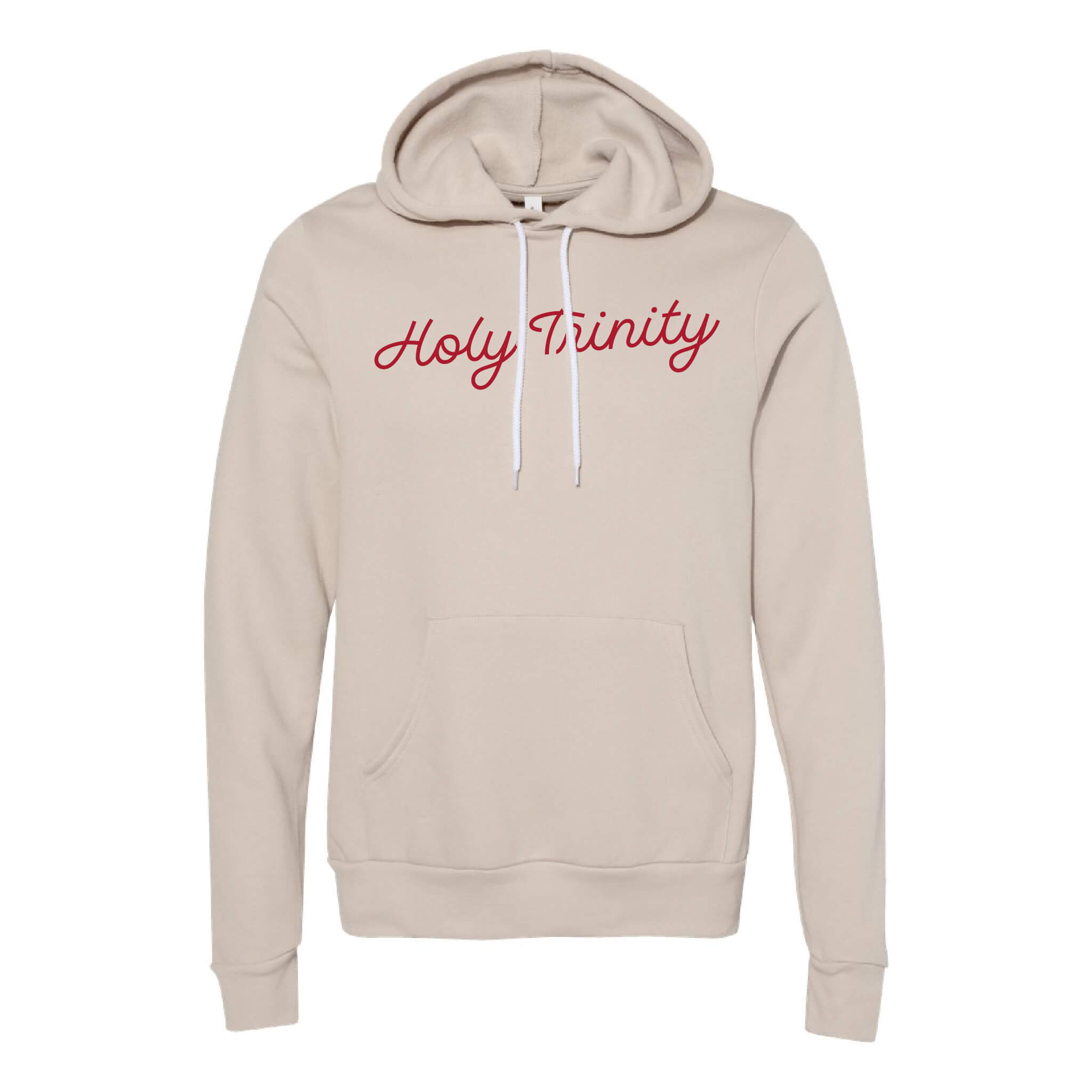 Holy Trinity Script Sponge Fleece Raglan Hoodie Sweatshirt - Adult