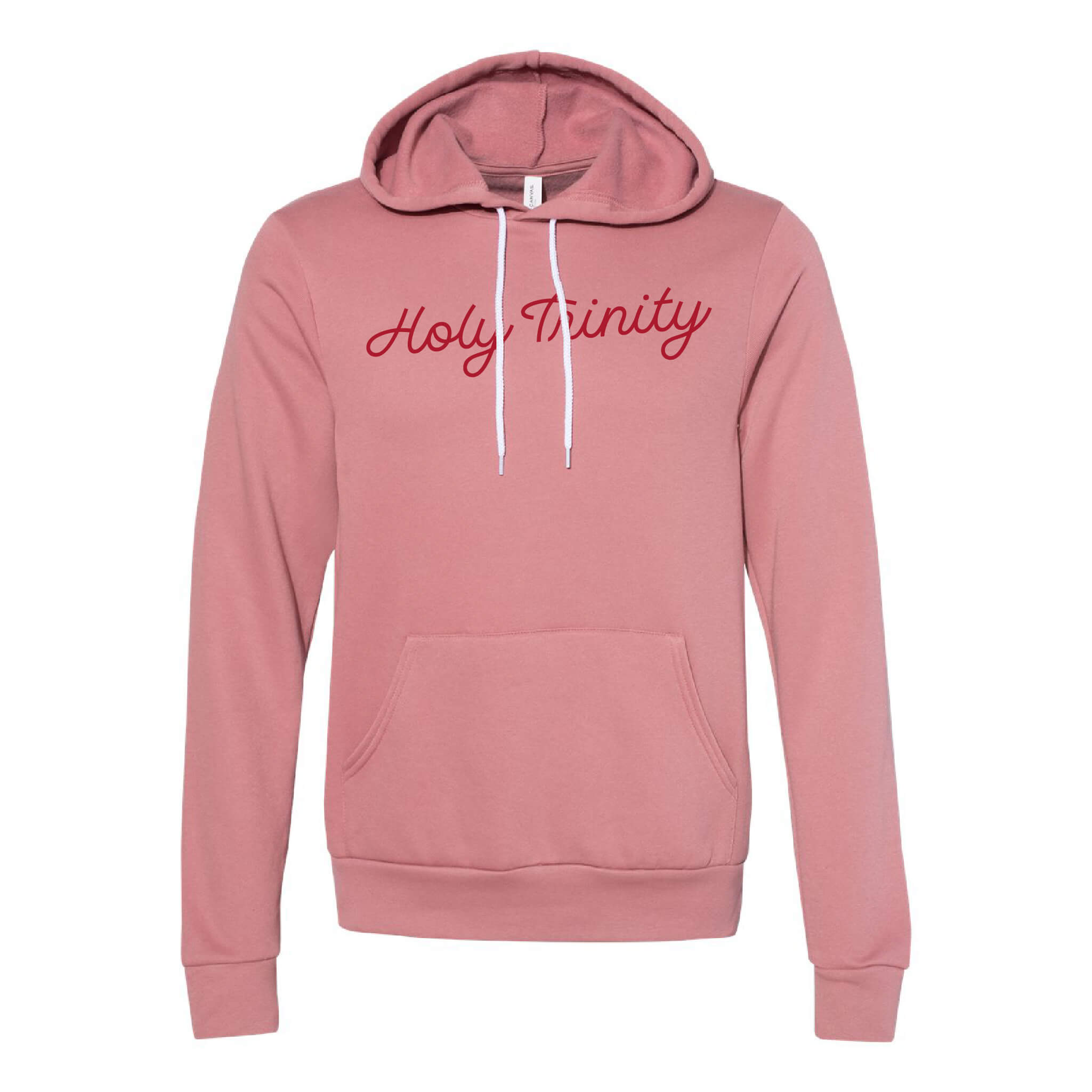 Holy Trinity Script Sponge Fleece Raglan Hoodie Sweatshirt - Adult