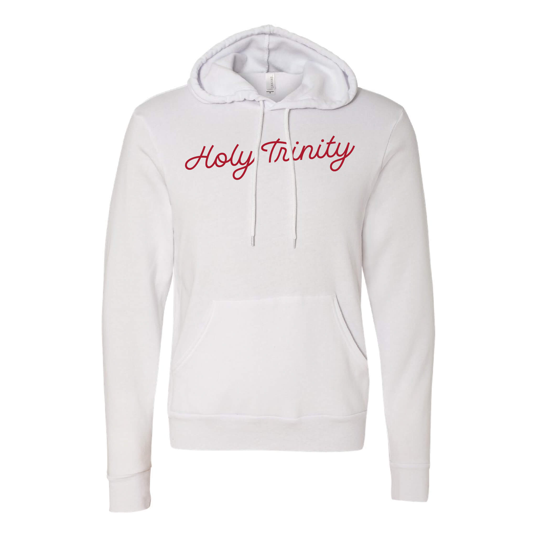 Holy Trinity Script Sponge Fleece Raglan Hoodie Sweatshirt - Adult