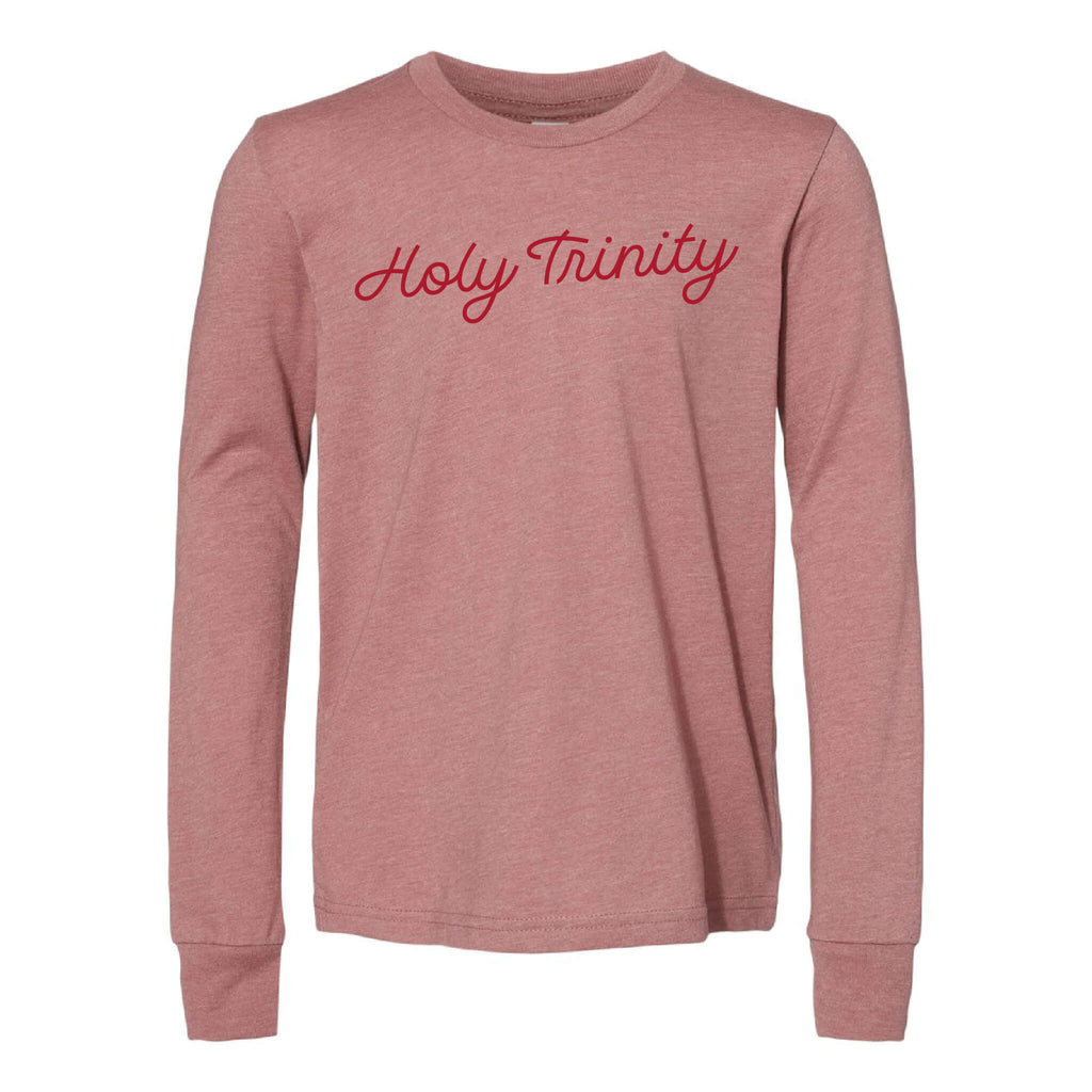 Holy Trinity Script CVC Long Sleeve Tee - Youth