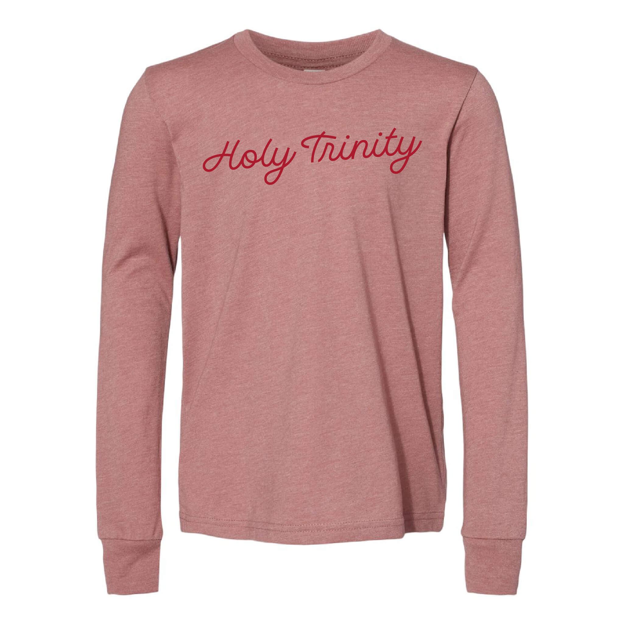 Holy Trinity Script CVC Long Sleeve Tee - Youth
