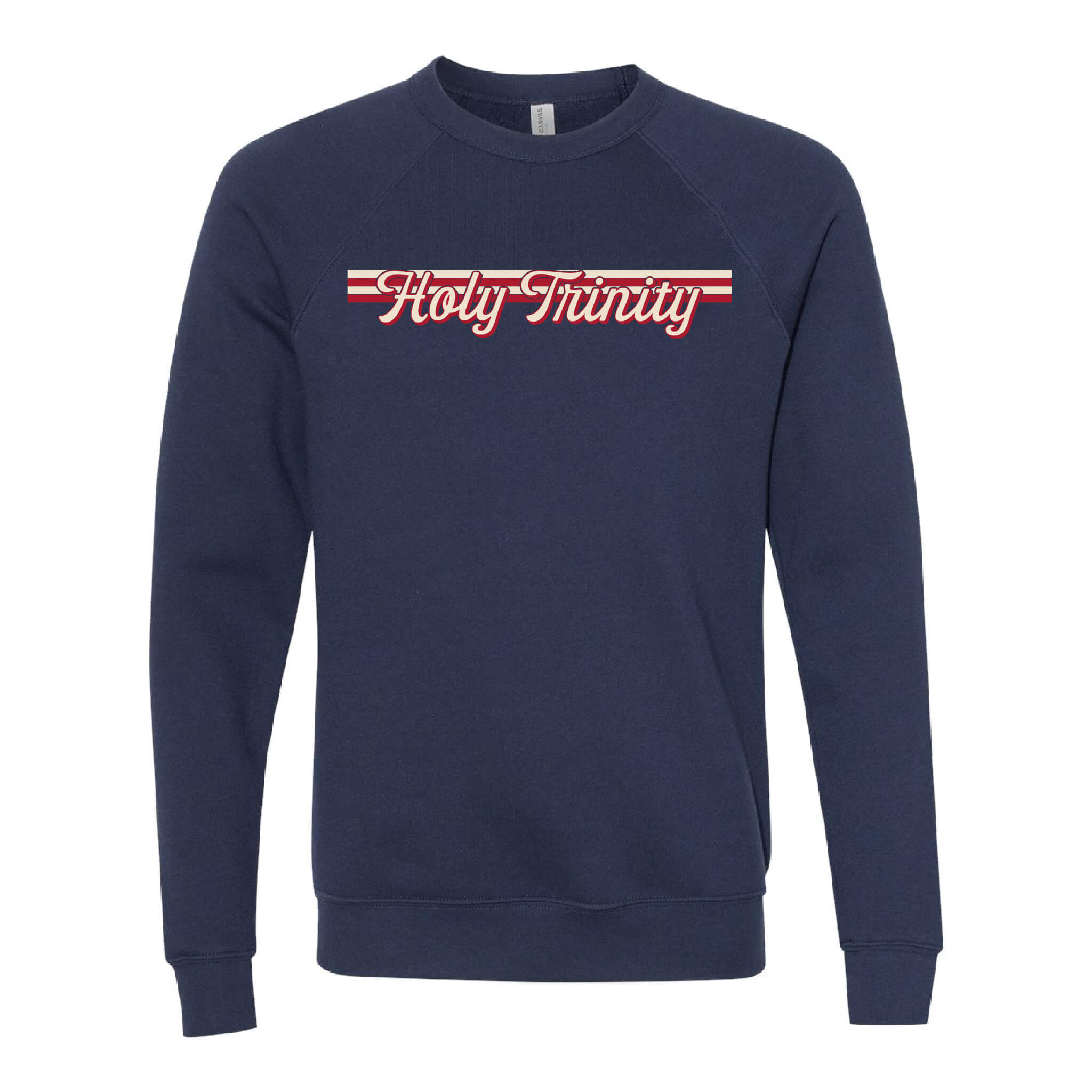 Holy Trinity 3-Stripe Sponge Fleece Raglan Crewneck Sweatshirt - Adult