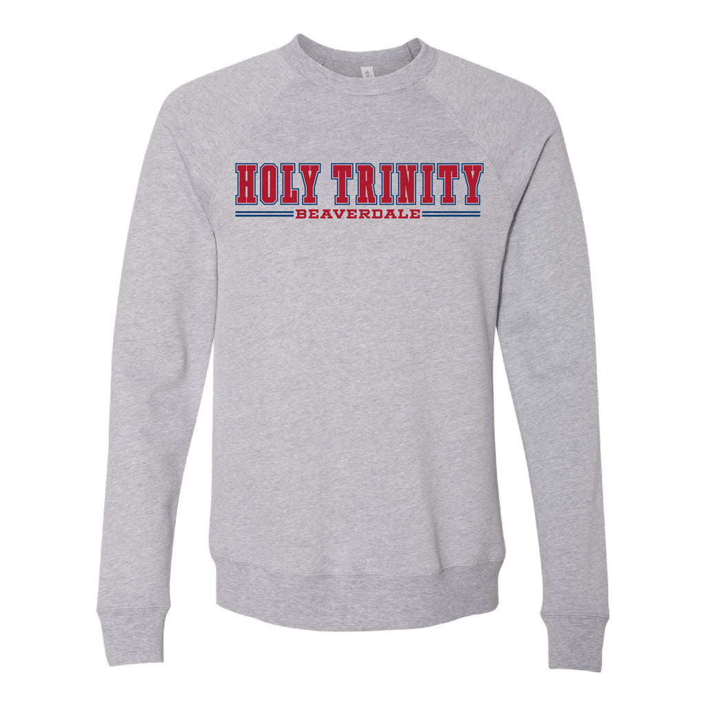 Holy Trinity Beaverdale Athletic Block Sponge Fleece Raglan Crewneck Sweatshirt - Adult