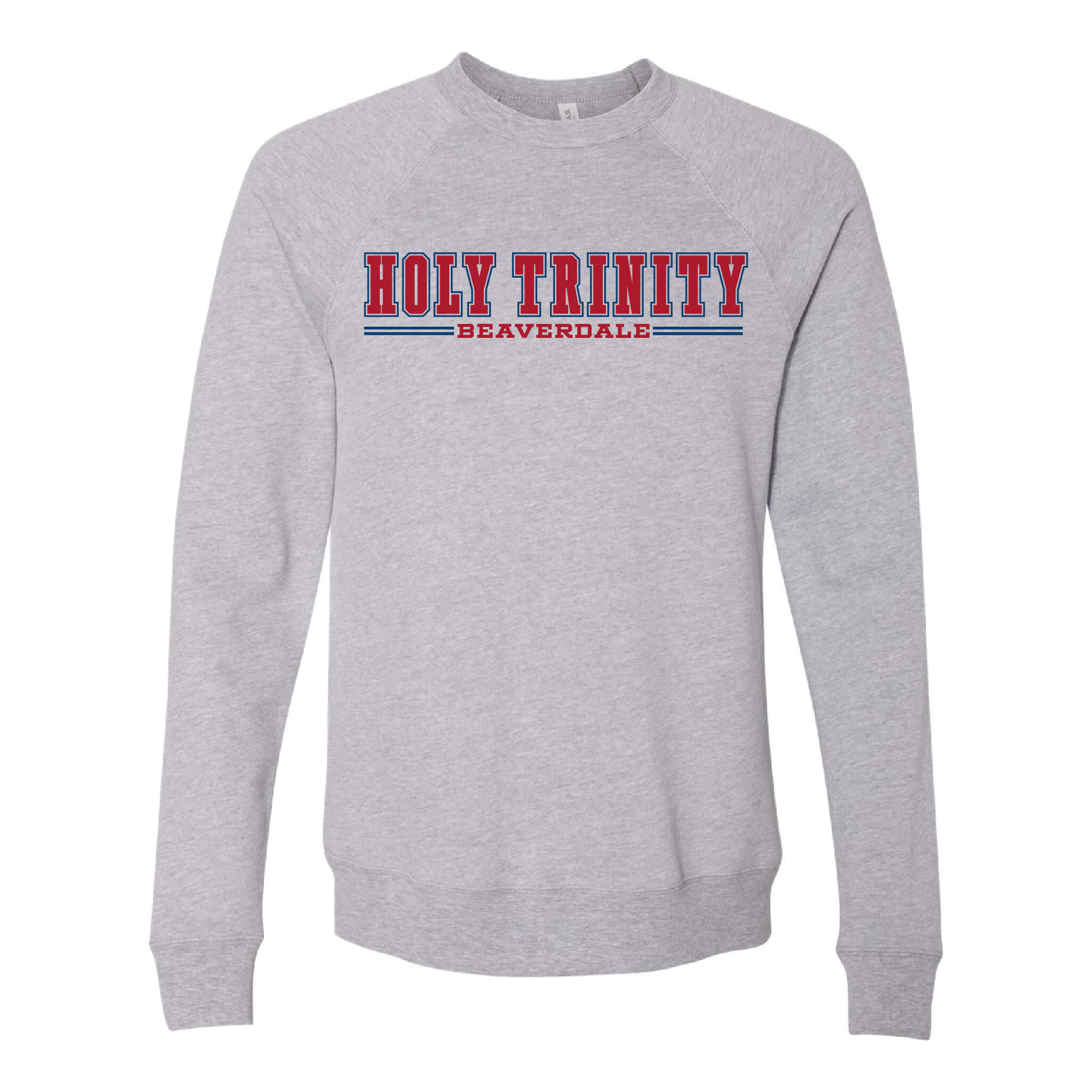 Holy Trinity Beaverdale Athletic Block Sponge Fleece Raglan Crewneck Sweatshirt - Adult
