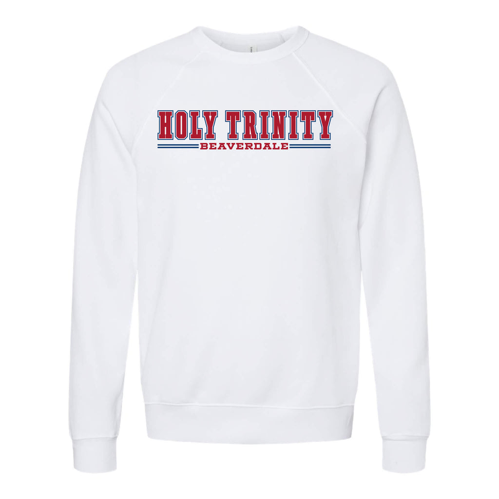 Holy Trinity Beaverdale Athletic Block Sponge Fleece Raglan Crewneck Sweatshirt - Adult