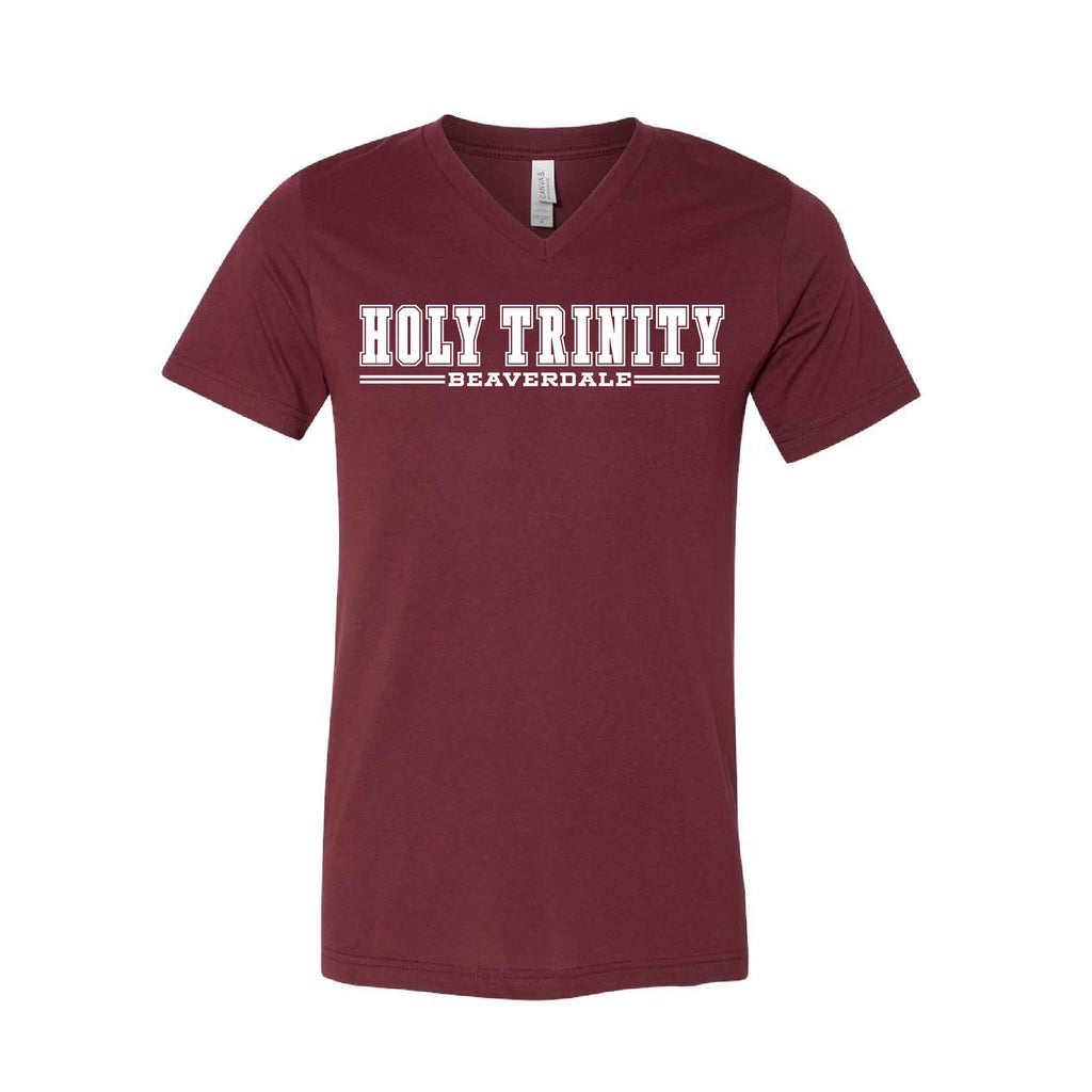 Holy Trinity Beaverdale Athletic Block CVC Jersey V-Neck Tee - Adult