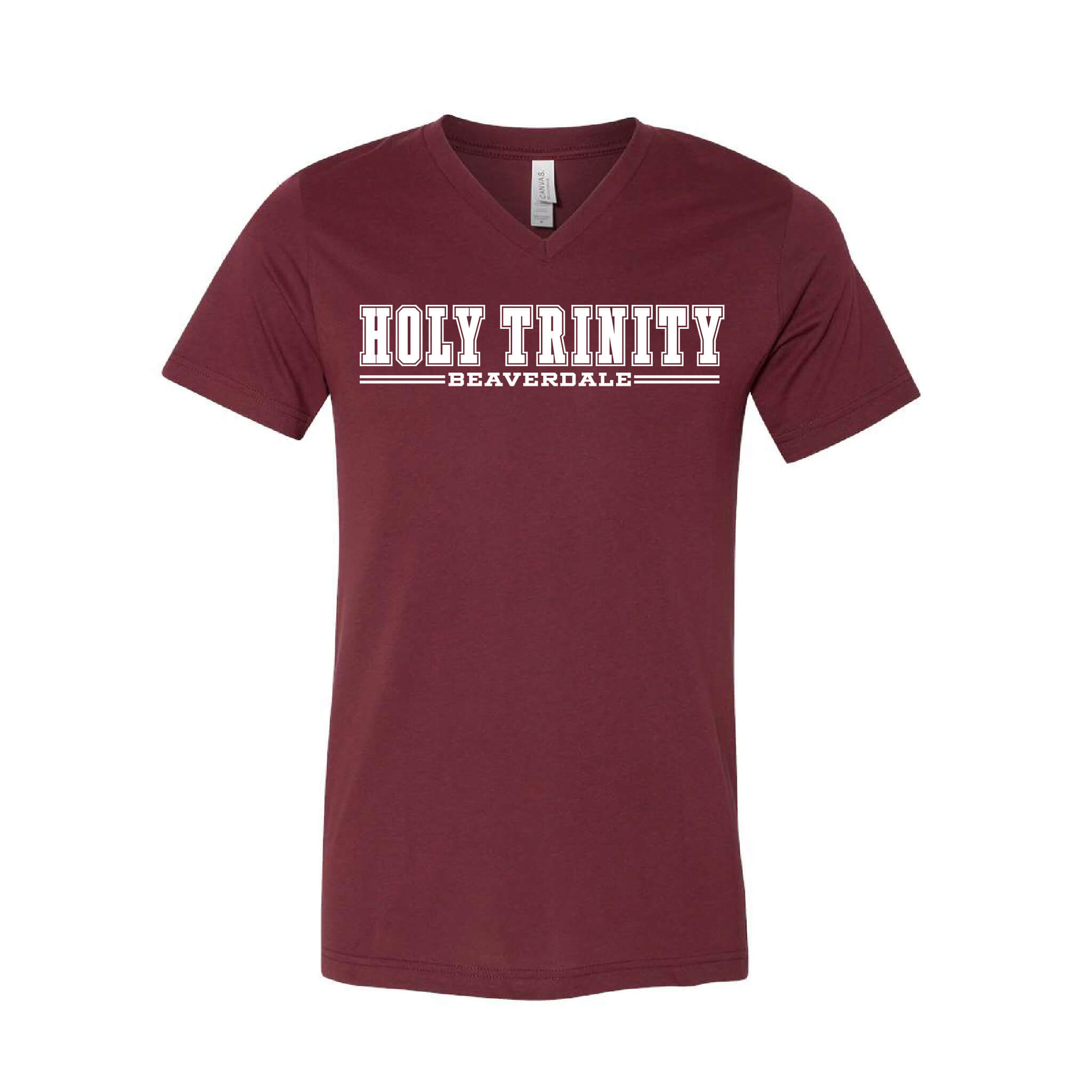 Holy Trinity Beaverdale Athletic Block CVC Jersey V-Neck Tee - Adult
