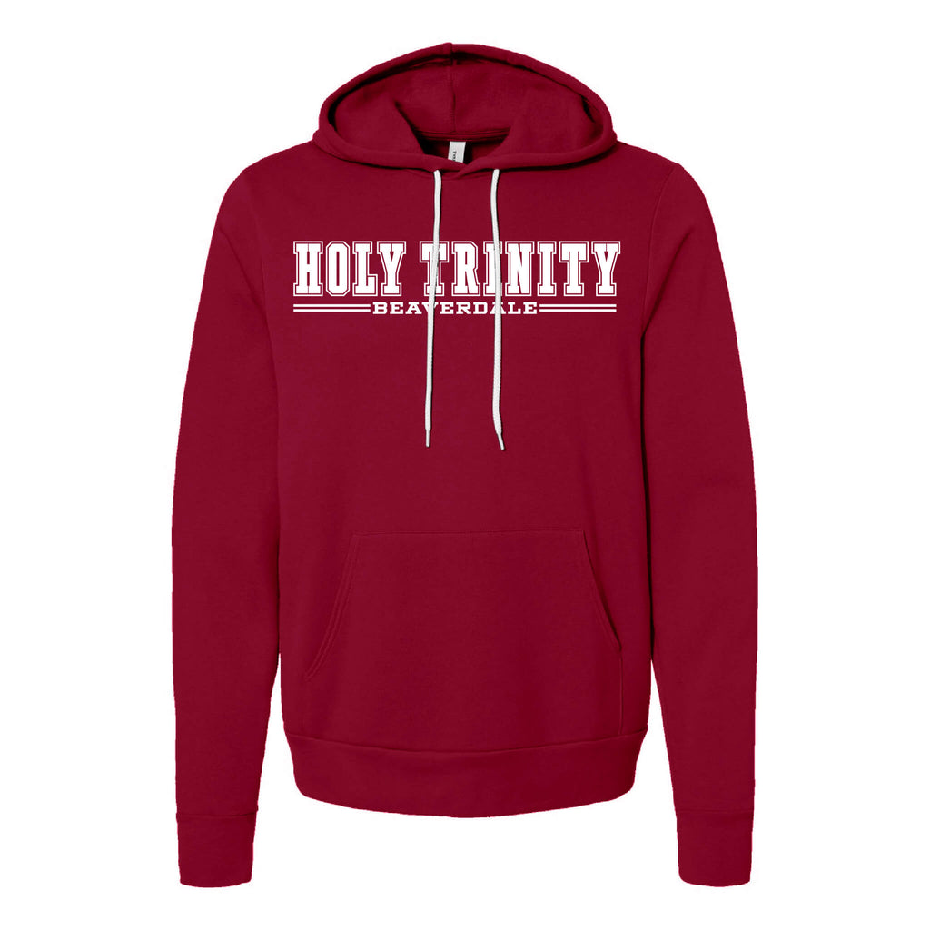 Holy Trinity Beaverdale Athletic Block Sponge Fleece Raglan Hoodie Sweatshirt - Adult