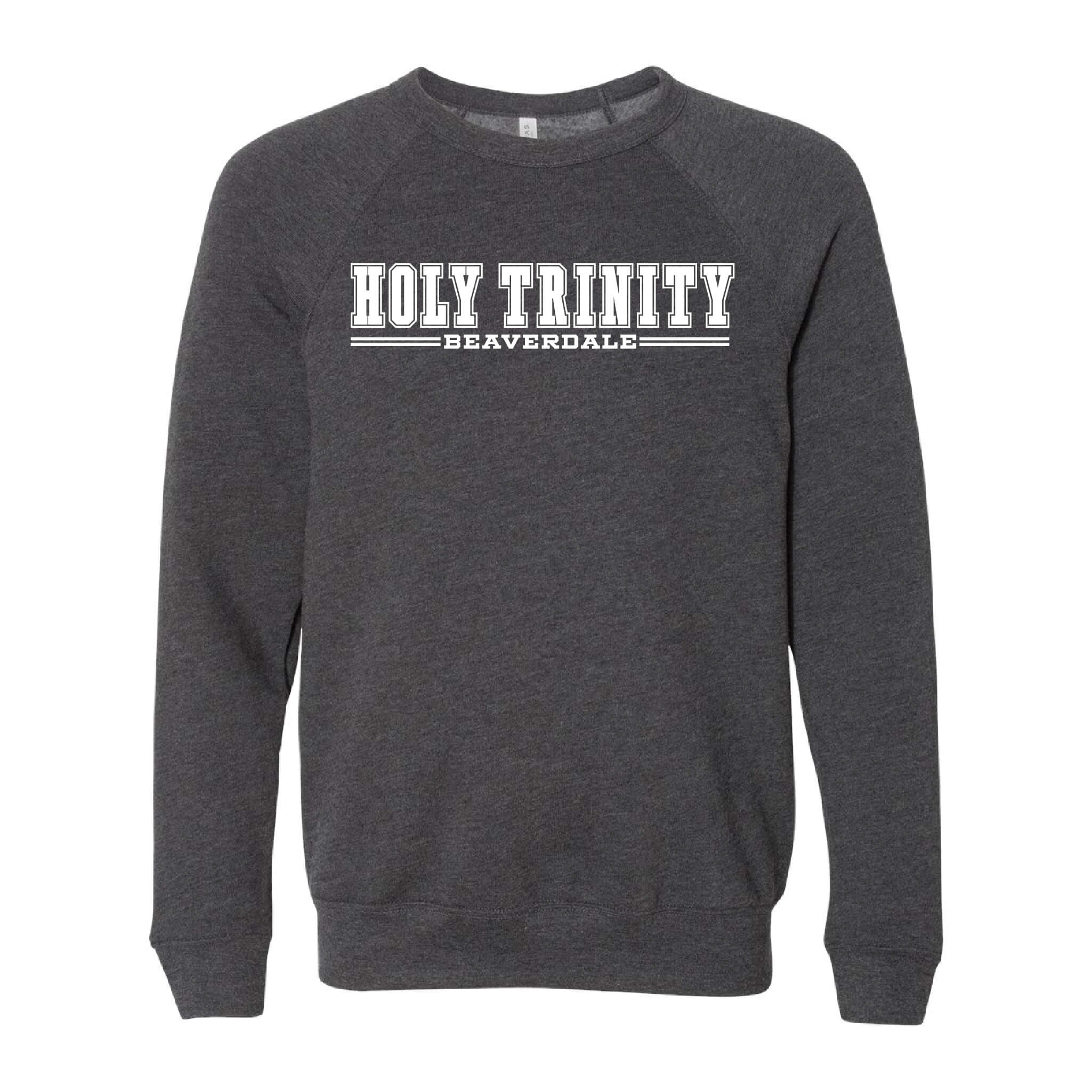 Holy Trinity Beaverdale Athletic Block Sponge Fleece Raglan Crewneck Sweatshirt - Adult