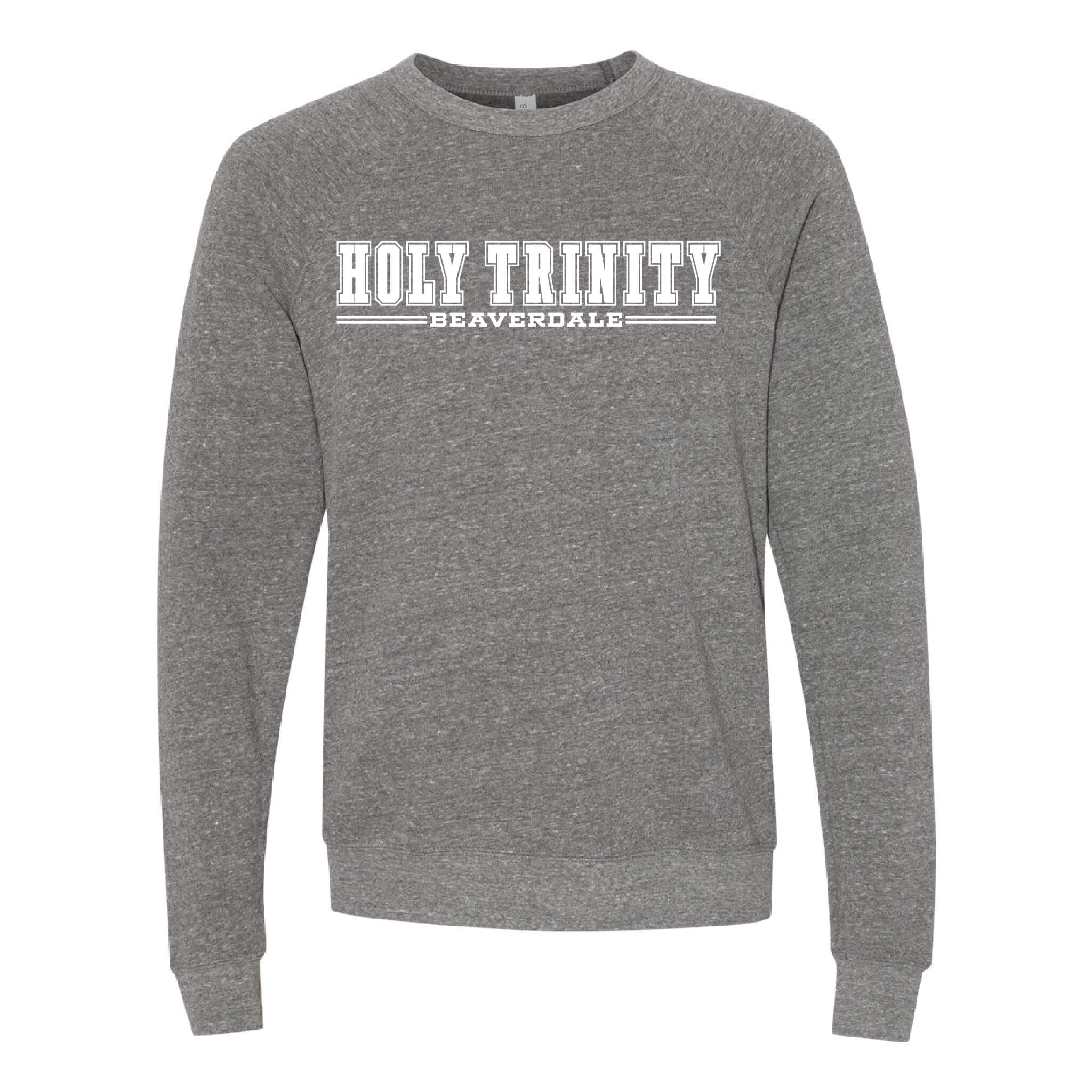Holy Trinity Beaverdale Athletic Block Sponge Fleece Raglan Crewneck Sweatshirt - Adult
