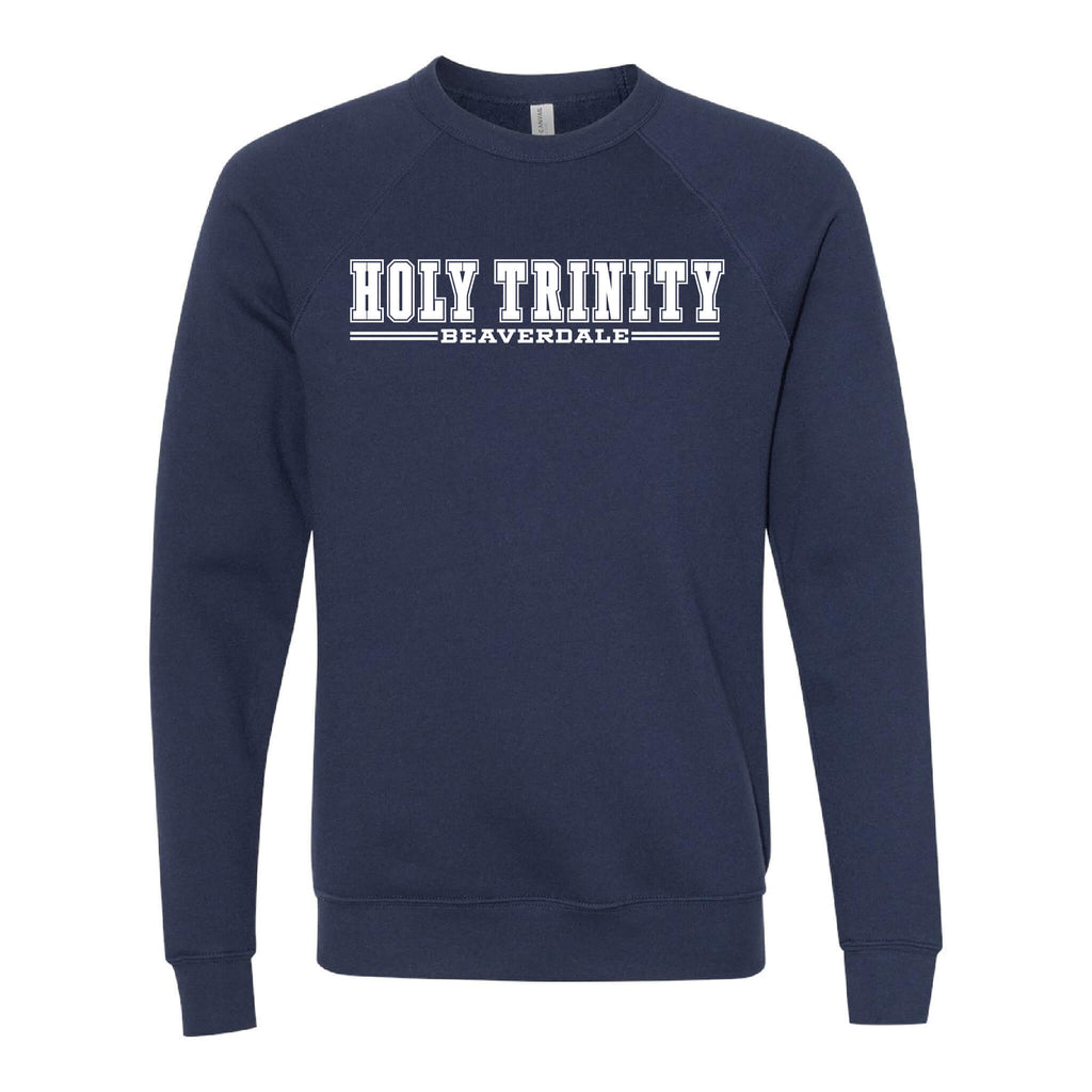 Holy Trinity Beaverdale Athletic Block Sponge Fleece Raglan Crewneck Sweatshirt - Adult