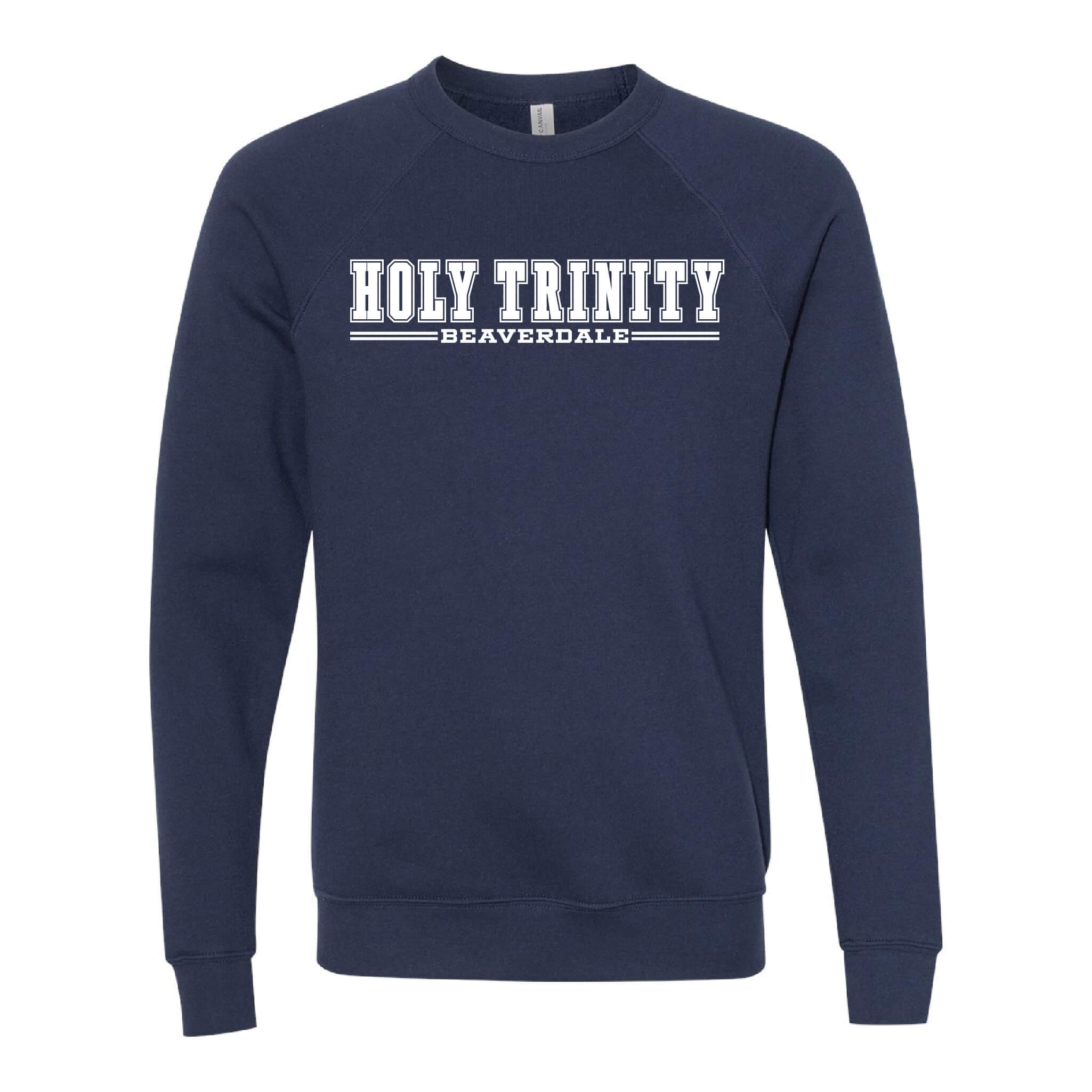 Holy Trinity Beaverdale Athletic Block Sponge Fleece Raglan Crewneck Sweatshirt - Adult
