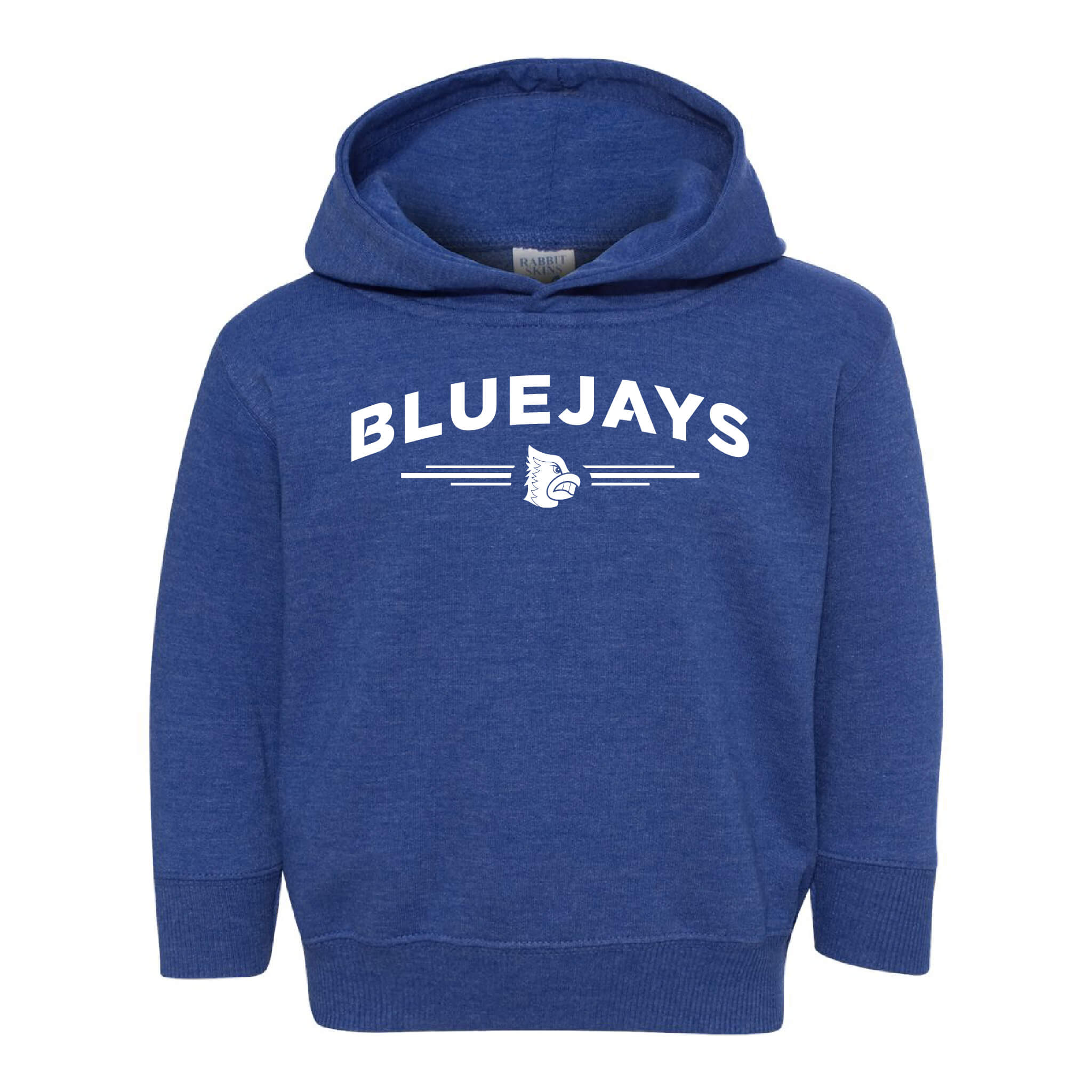 Bluejays Arch - Hooded Sweatshirt - Toddler-Soft and Spun Apparel Orders