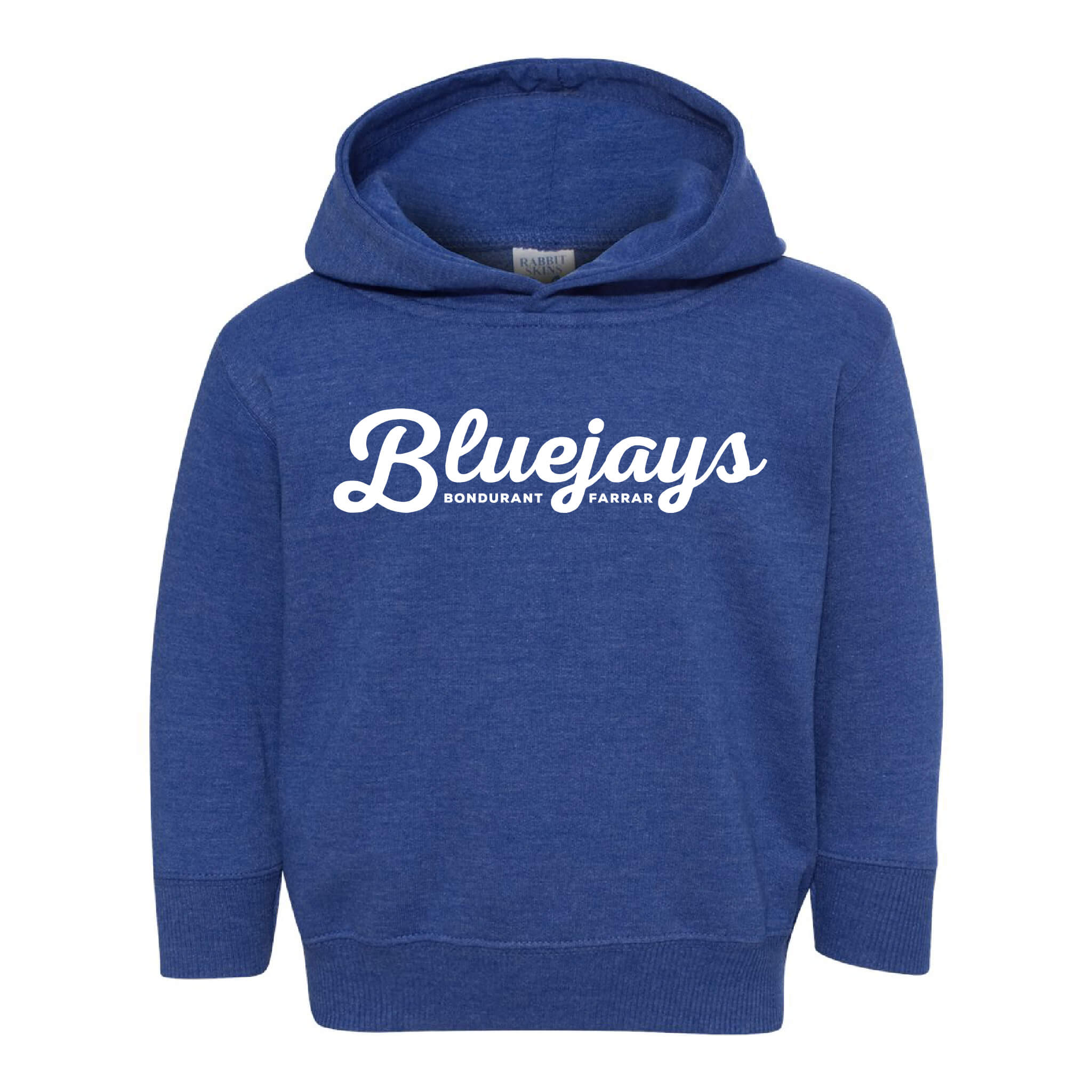 Bluejays Script - Hooded Sweatshirt - Toddler-Soft and Spun Apparel Orders