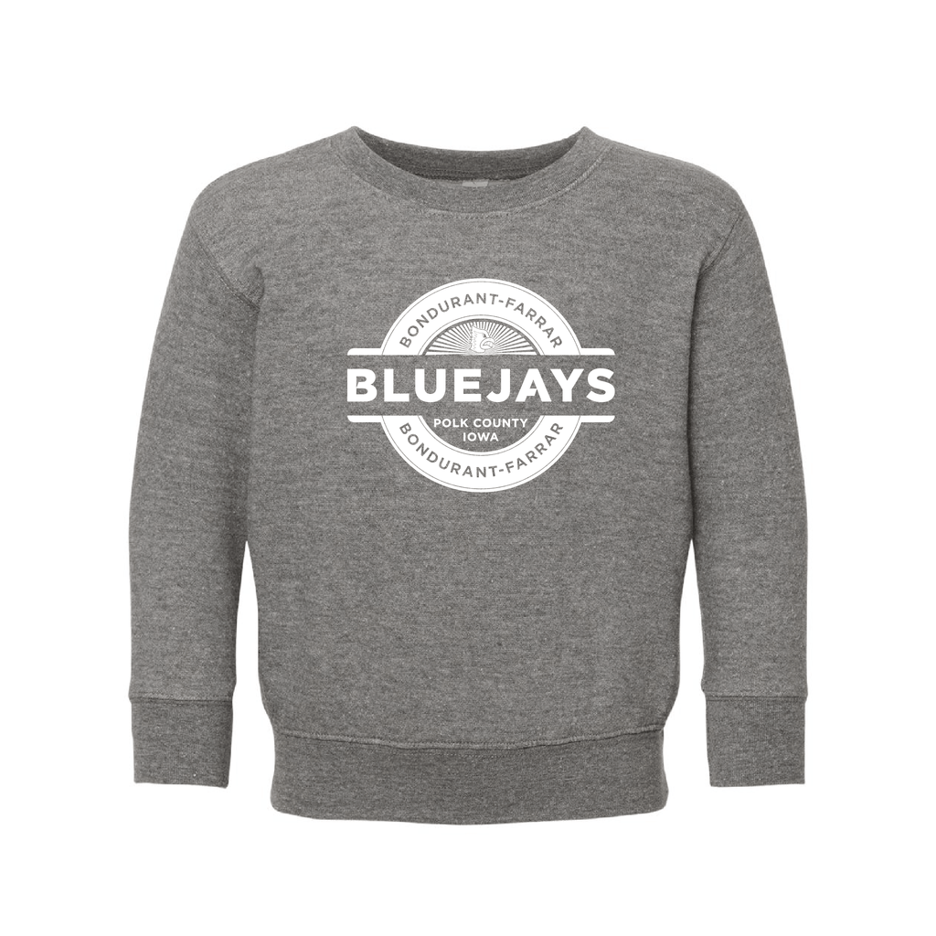 Bluejays Seal - Crewneck Sweatshirt - Toddler-Soft and Spun Apparel Orders