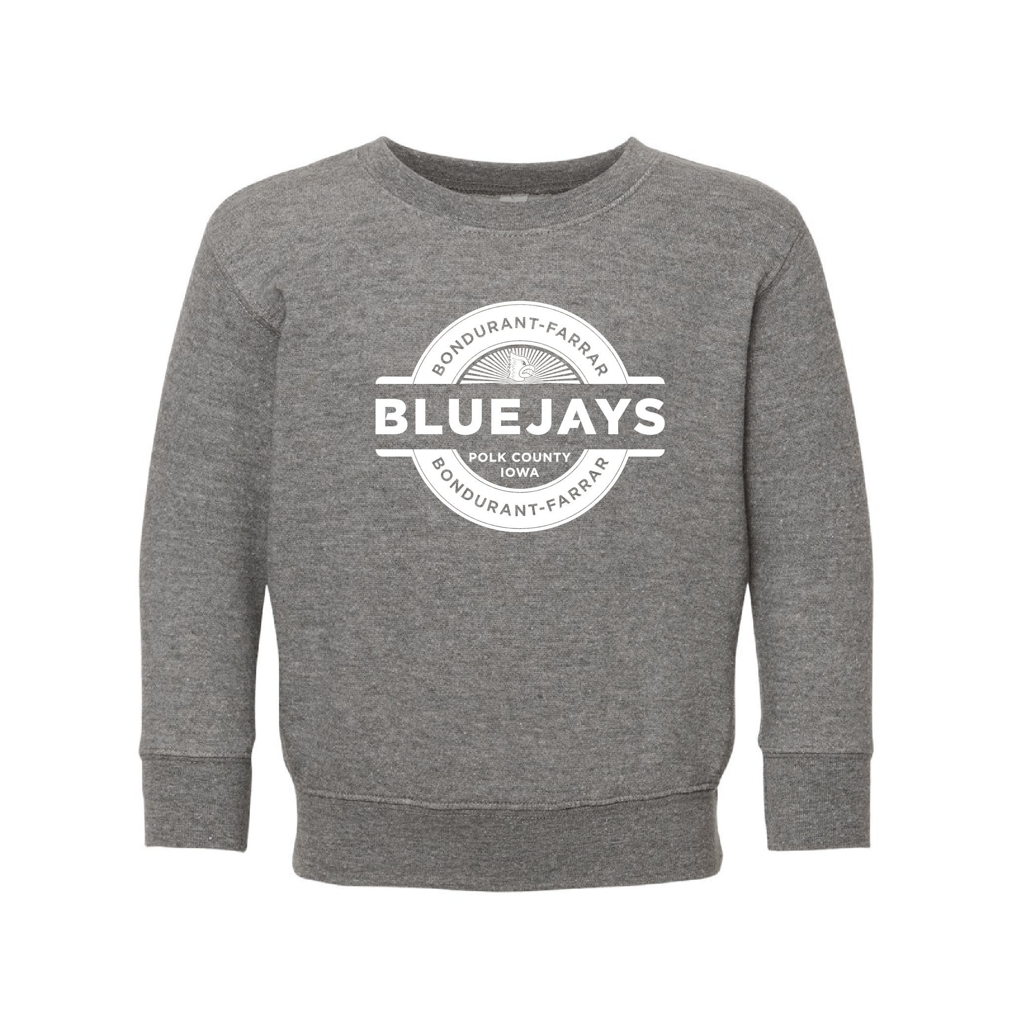 Bluejays Seal - Crewneck Sweatshirt - Toddler-Soft and Spun Apparel Orders