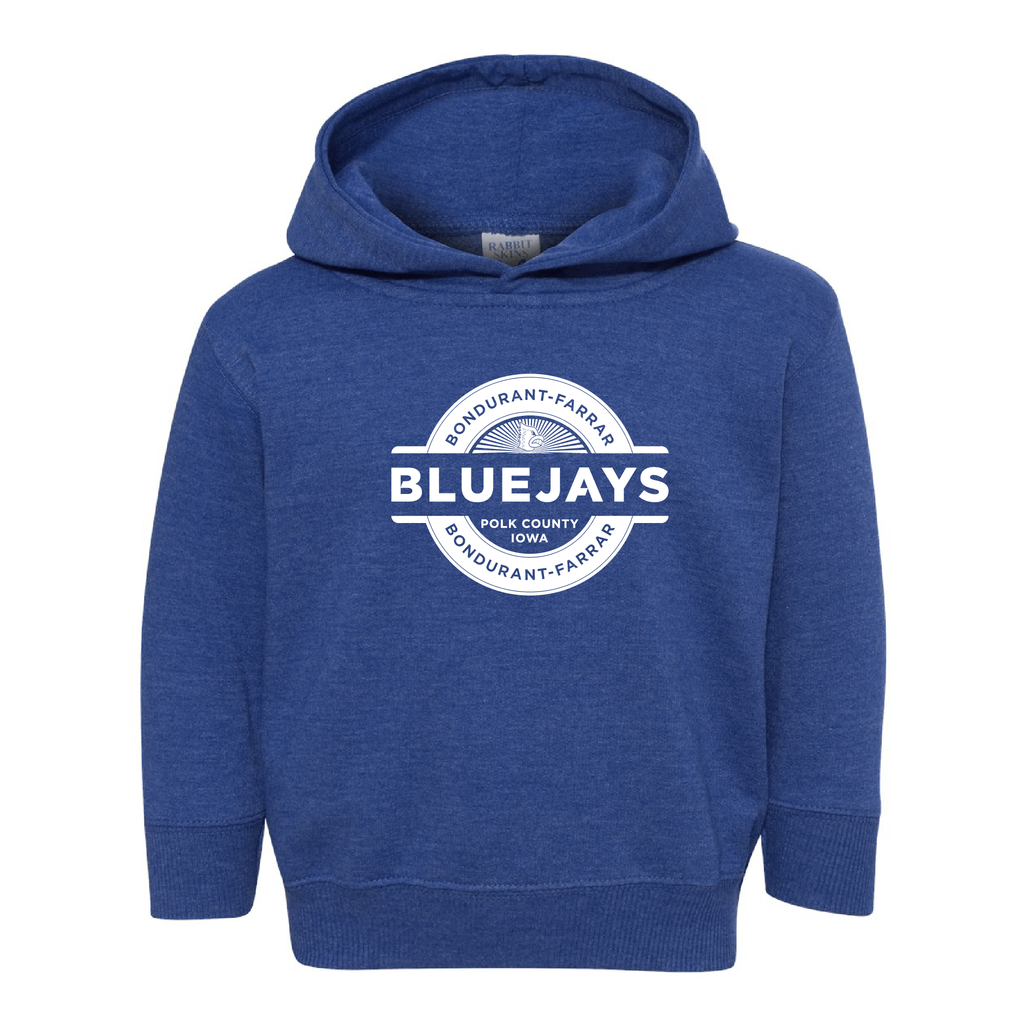 Bluejays Seal - Hooded Sweatshirt - Toddler-Soft and Spun Apparel Orders