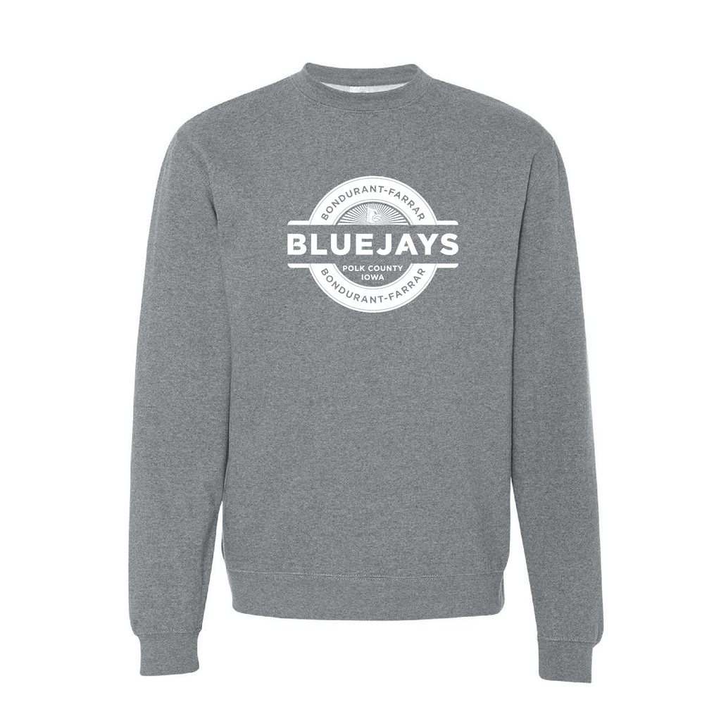 Bluejays Seal - Crewneck Sweatshirt - Adult-Soft and Spun Apparel Orders