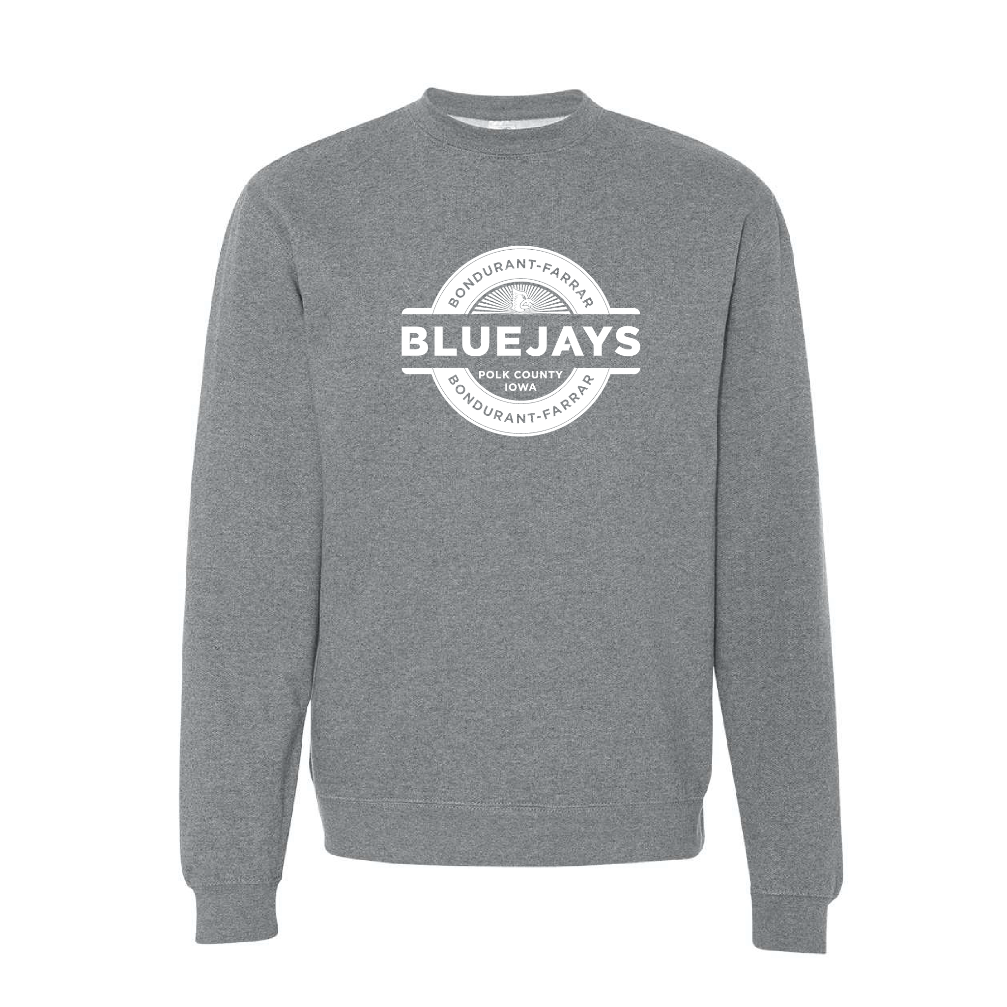 Bluejays Seal - Crewneck Sweatshirt - Adult-Soft and Spun Apparel Orders